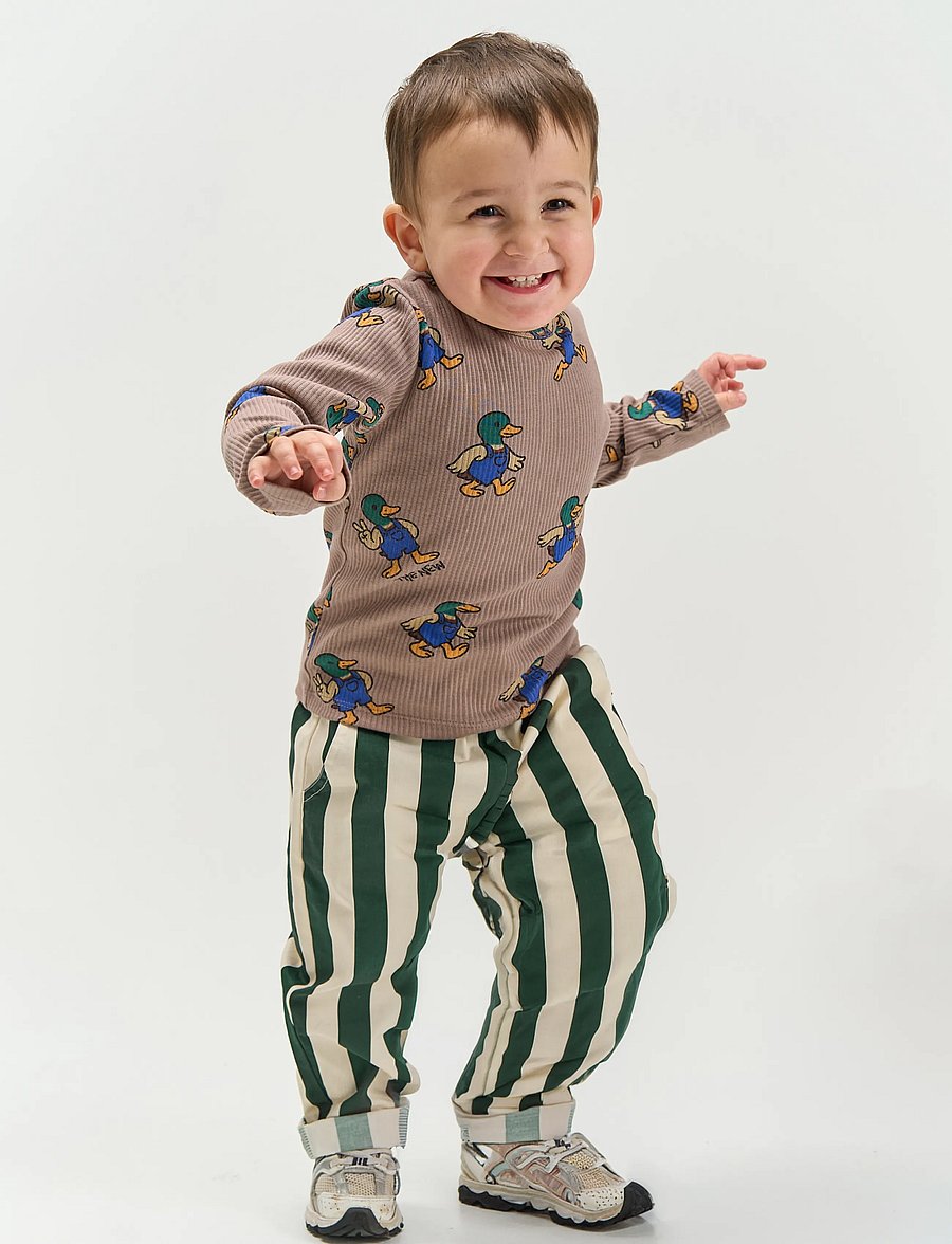 The New - TNSTSilas Baggy Pants - beebipüksid - june bug striped - 3