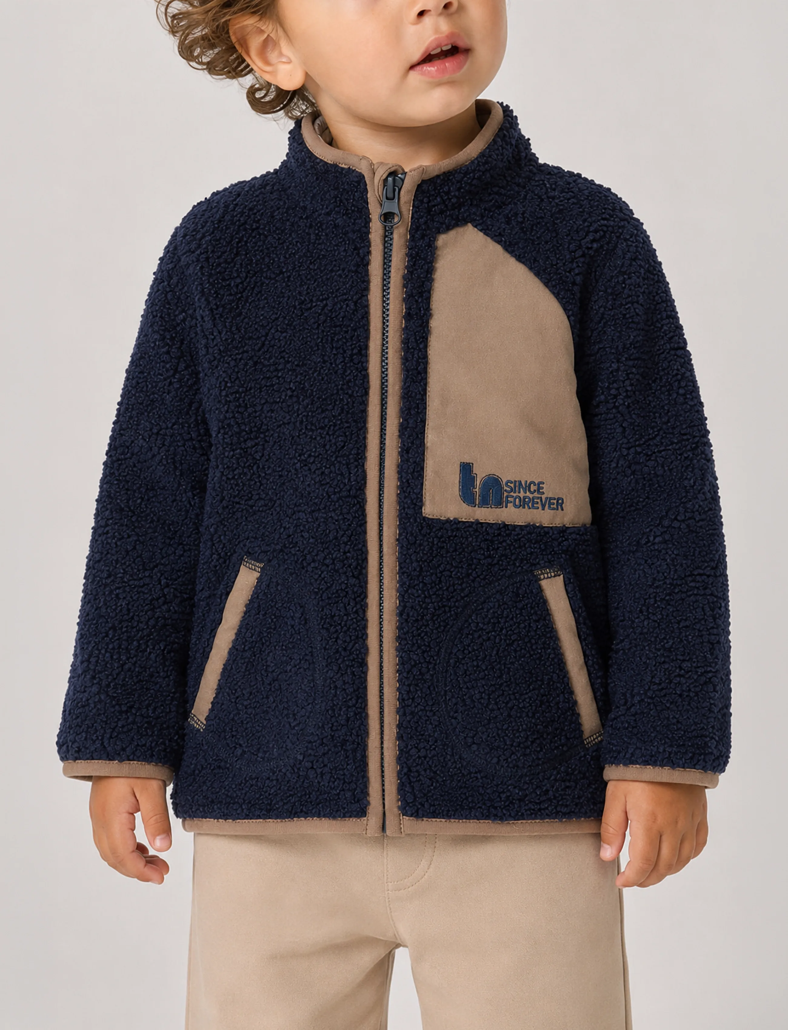 The New - TNSTStormy Uni Teddy Jacket - thermo-jacken - navy blazer - 4