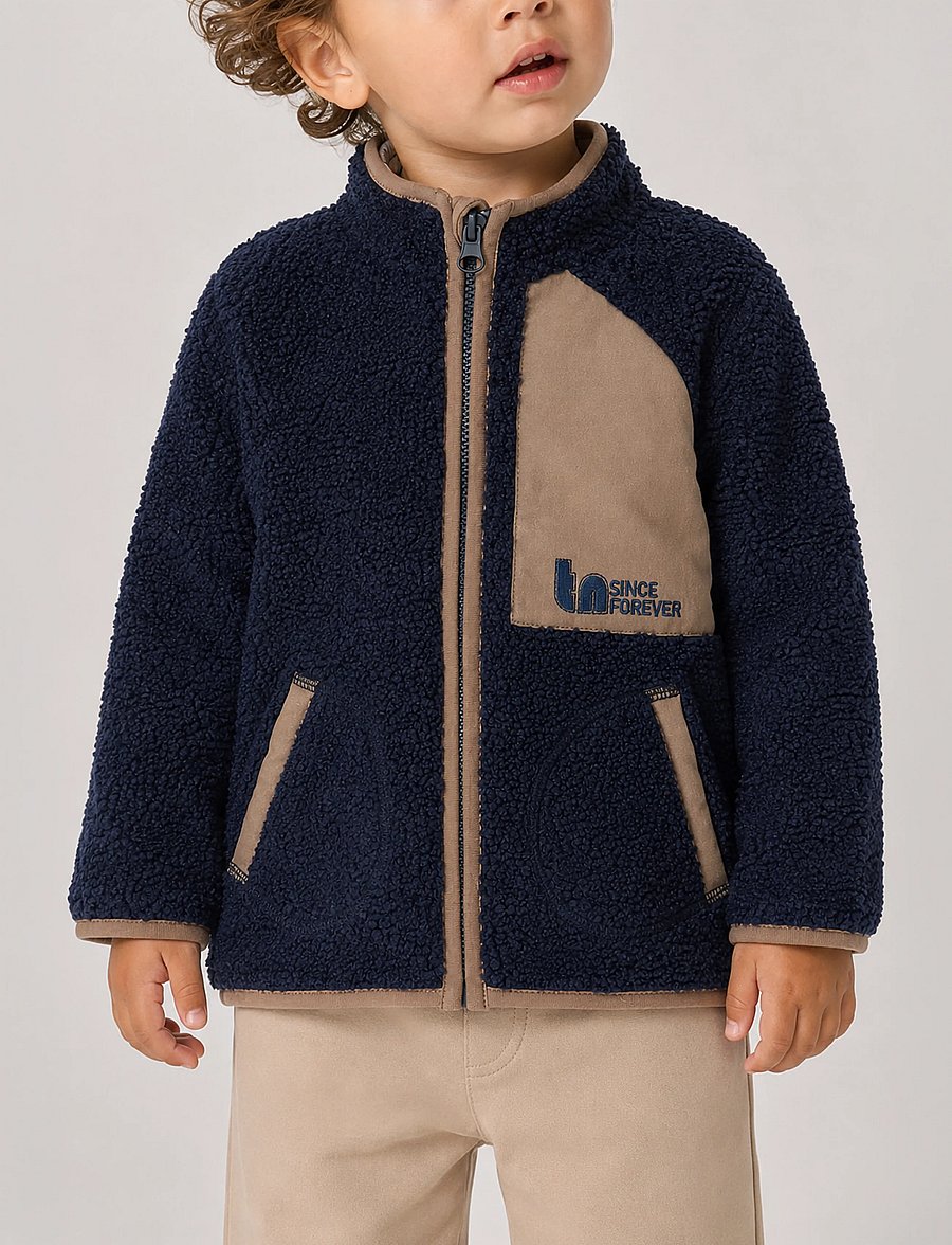 The New - TNSTStormy Uni Teddy Jacket - thermo-jacken - navy blazer - 4
