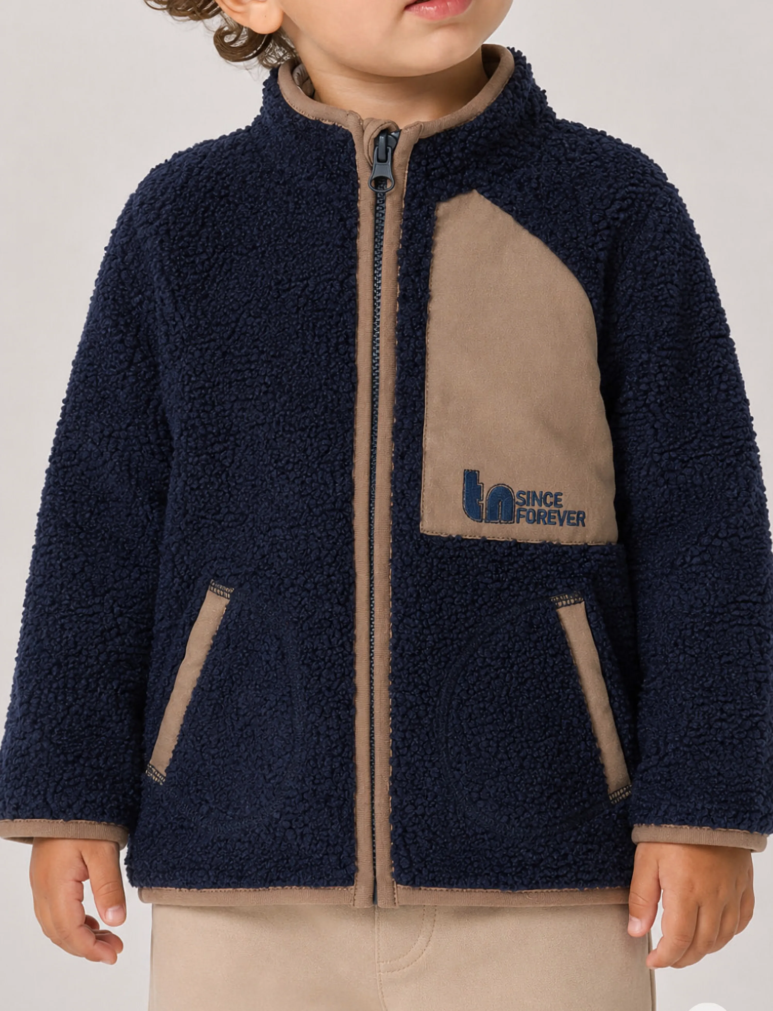 The New - TNSTStormy Uni Teddy Jacket - thermo-jacken - navy blazer - 4
