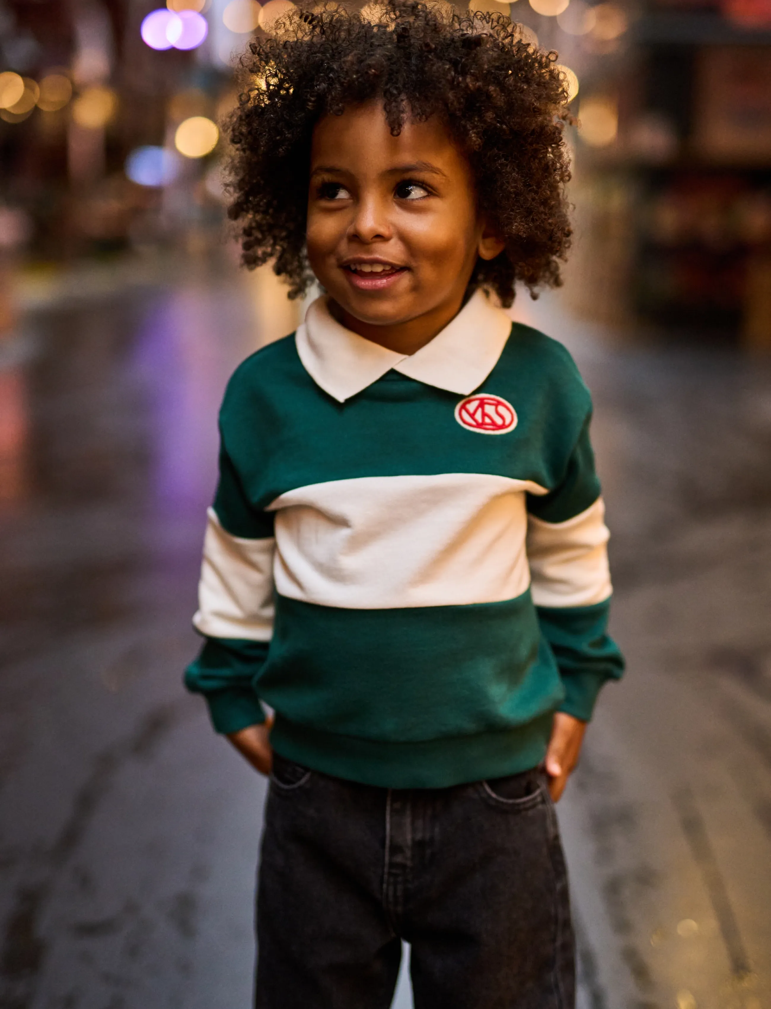 The New TNSTVirgilo OS Polo Sweatshirt - Poloshirts - JUNE BUG / green