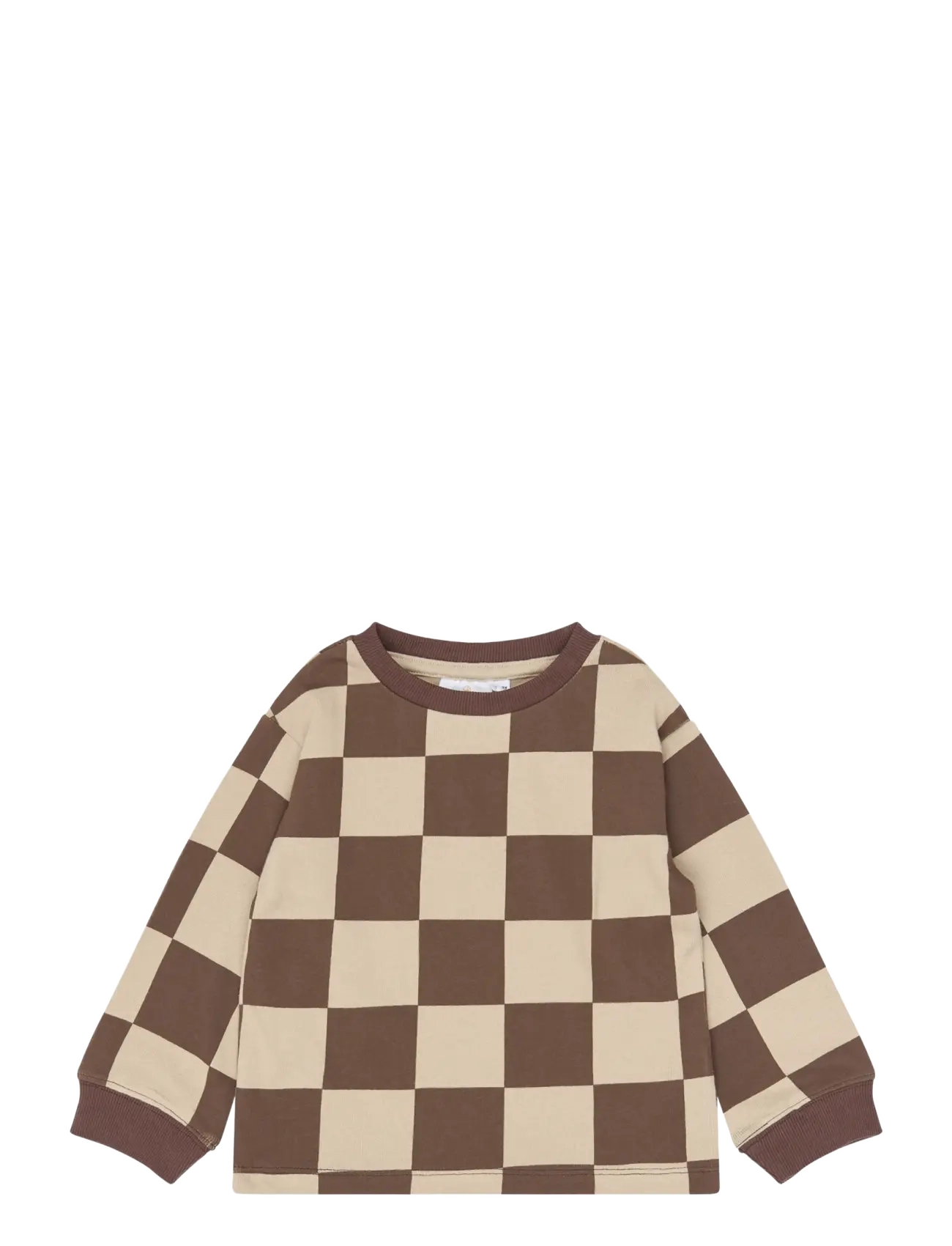 The New TNSTVebbo OS Sweatshirt - Baby 44-92 - CHESTNUT CHECK / brown