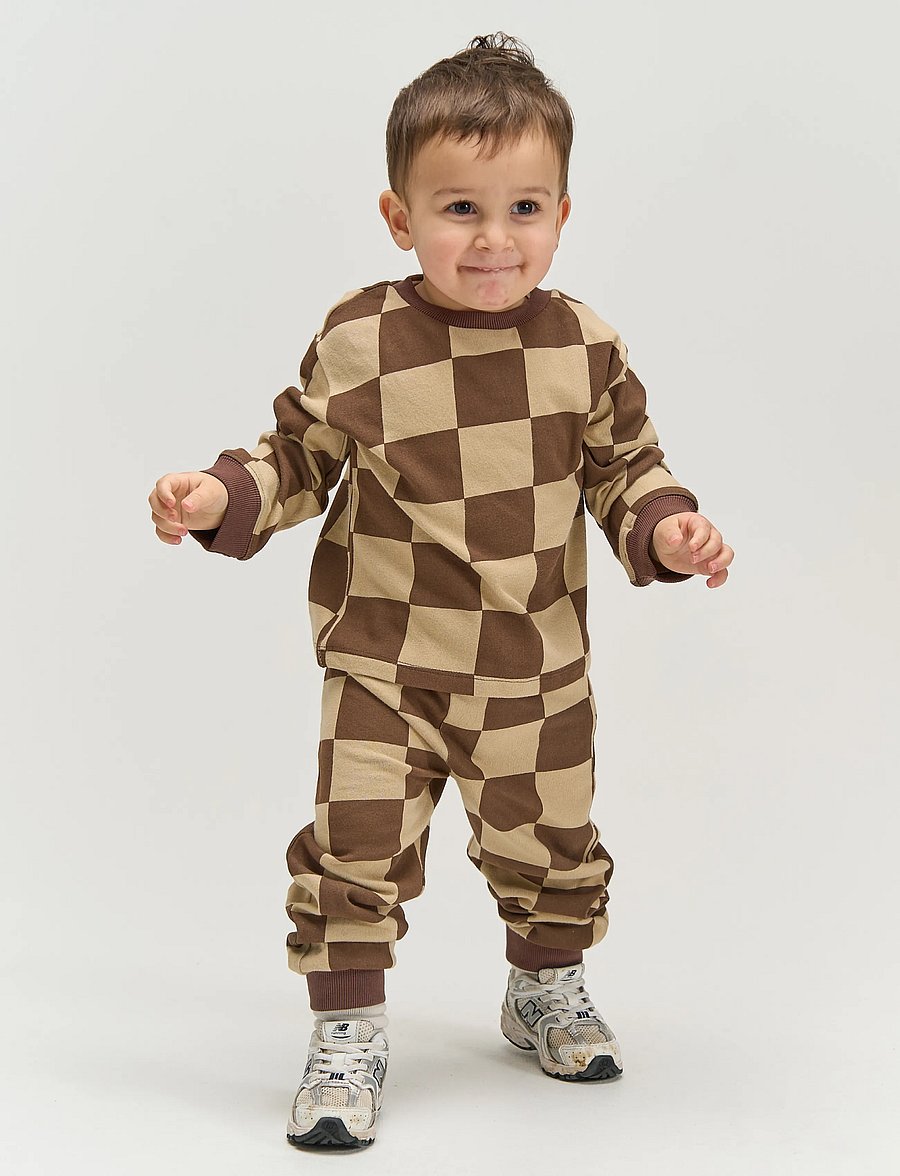 The New - TNSTVebbo OS Sweatshirt - sweatshirts - chestnut check - 0