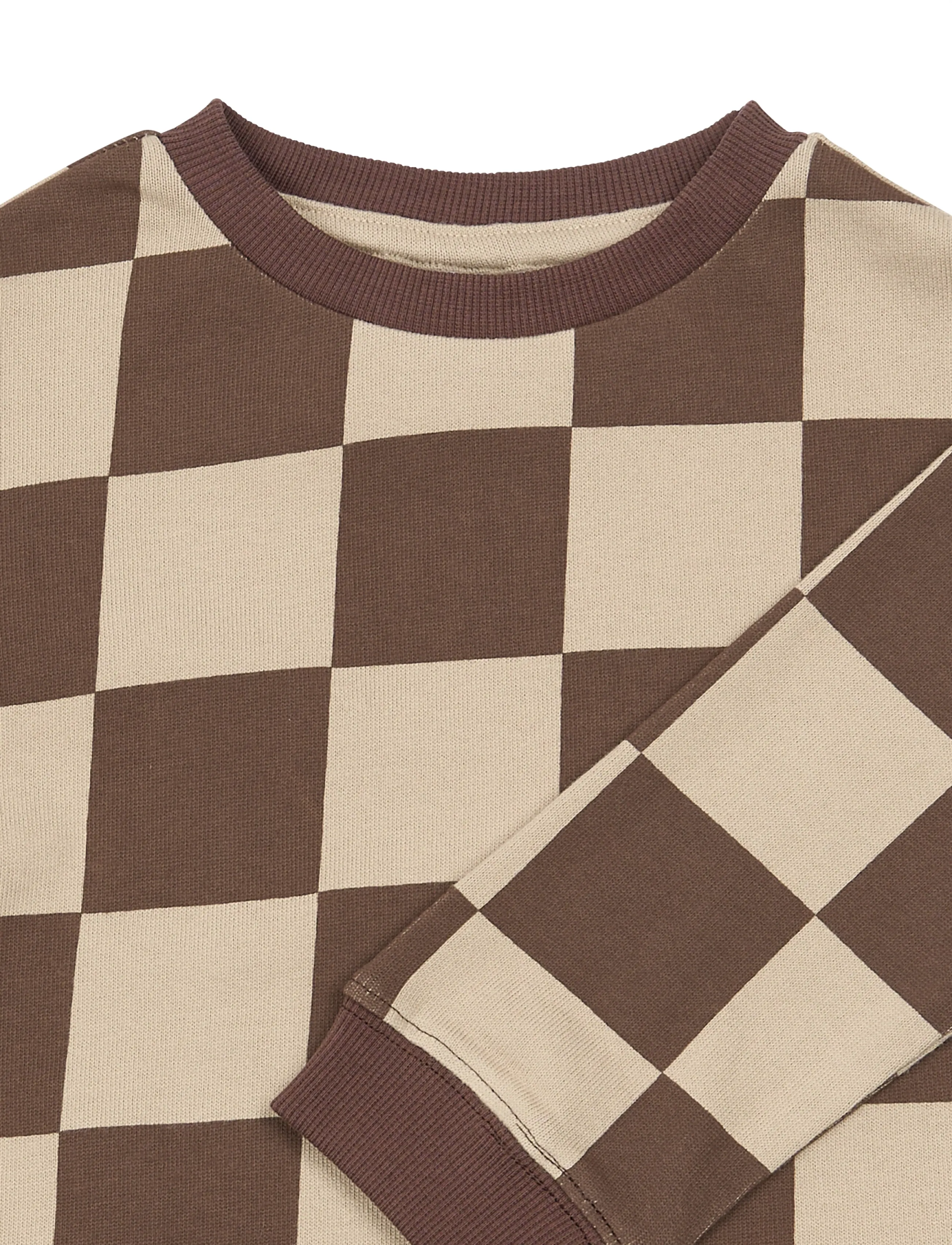 The New - TNSTVebbo OS Sweatshirt - sweatshirts - chestnut check - 4