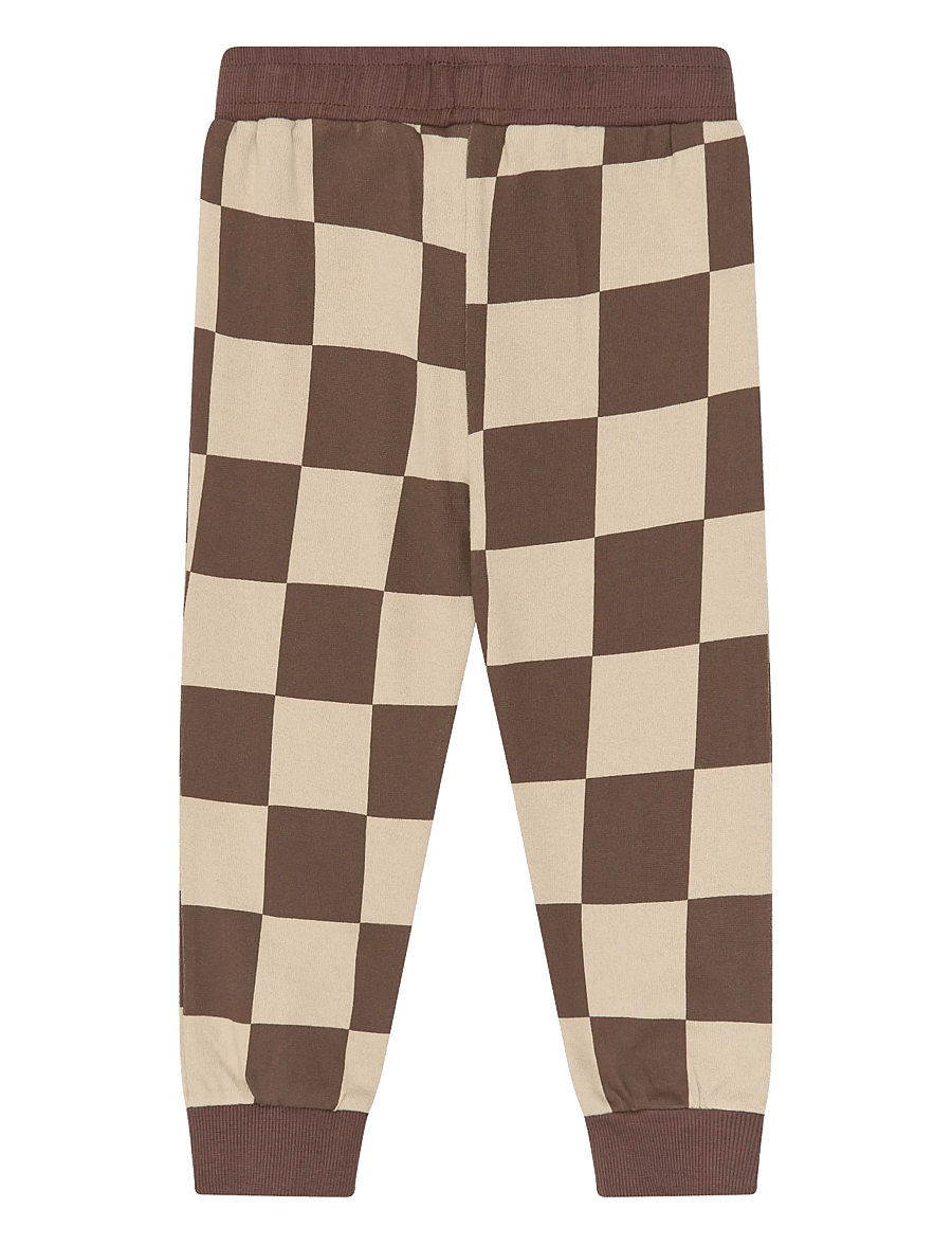 The New - TNSTVebbo Pants - jogginghosen - chestnut check - 2