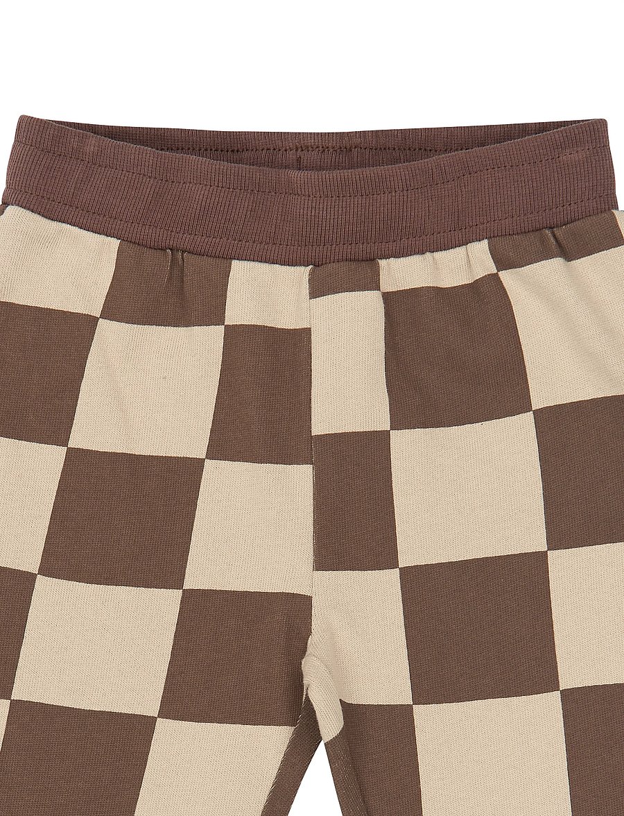 The New - TNSTVebbo Pants - jogginghosen - chestnut check - 4