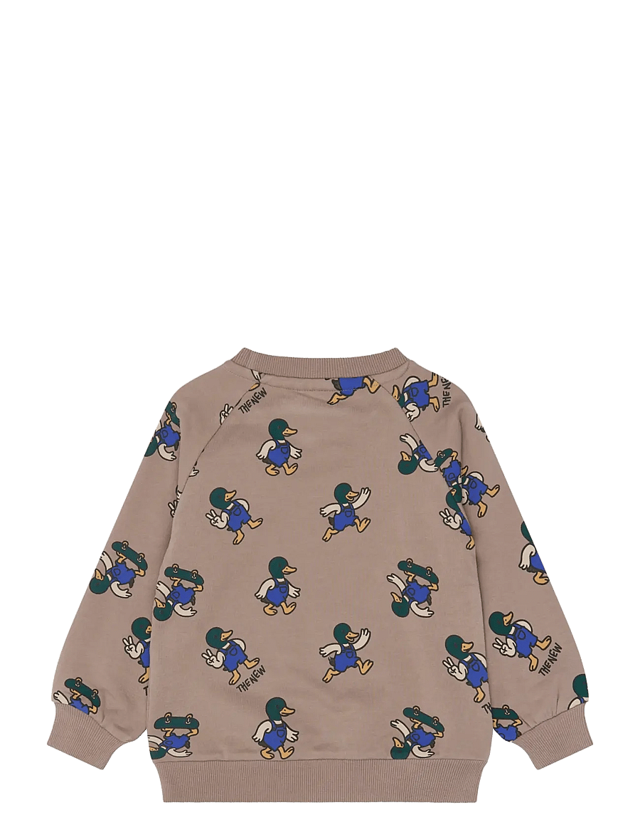The New - TNSTVhil Sweatshirt - sweatshirts - taupe gray aop tn - 2