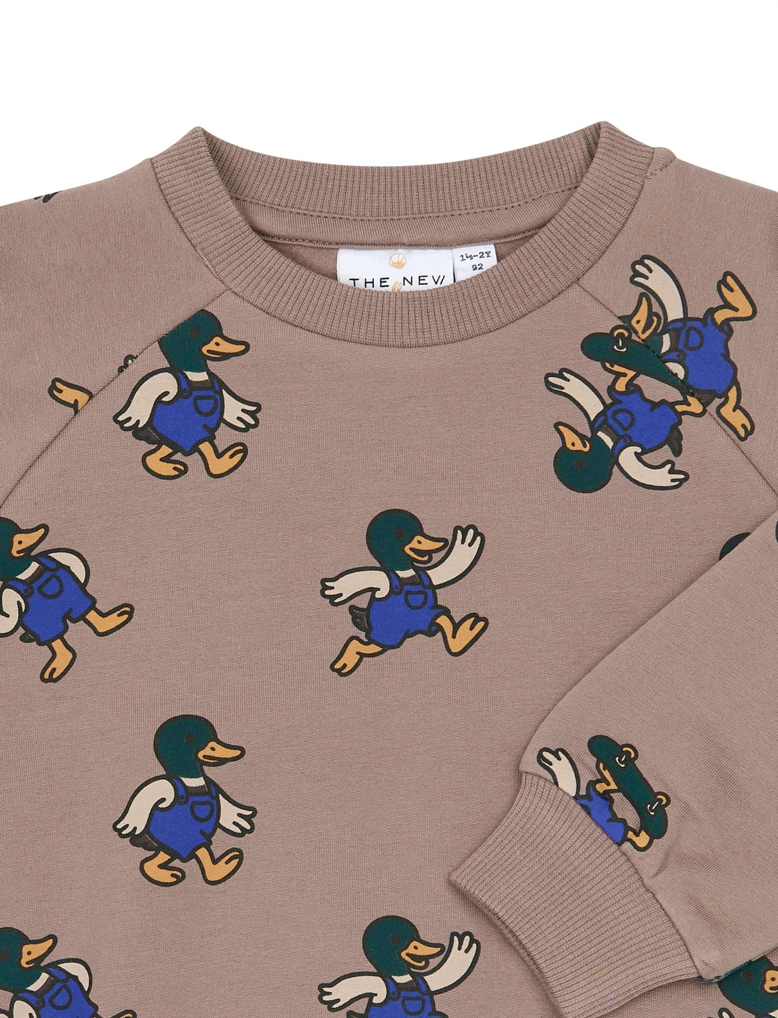 The New - TNSTVhil Sweatshirt - sweatshirts - taupe gray aop tn - 4