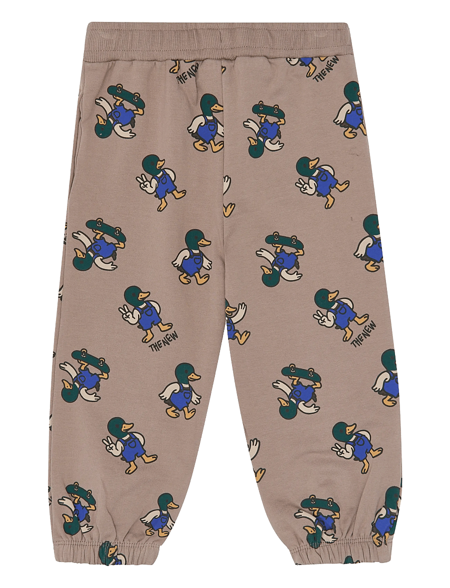 The New - TNSTVhil Sweatpants - jogginghosen - taupe gray aop tn - 2