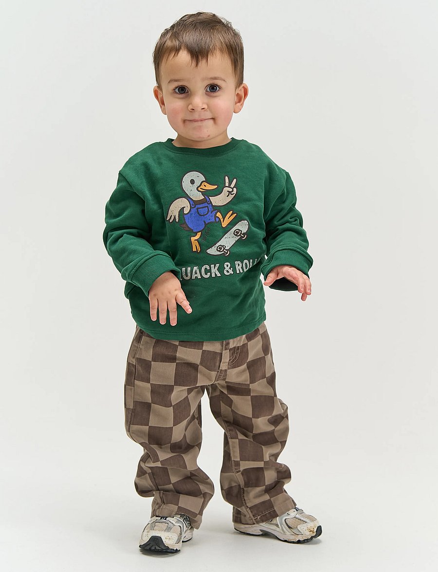 The New - TNSTVondell Baggy Fit Jeans - vaba lõikega teksad - taupe gray check tn - 0