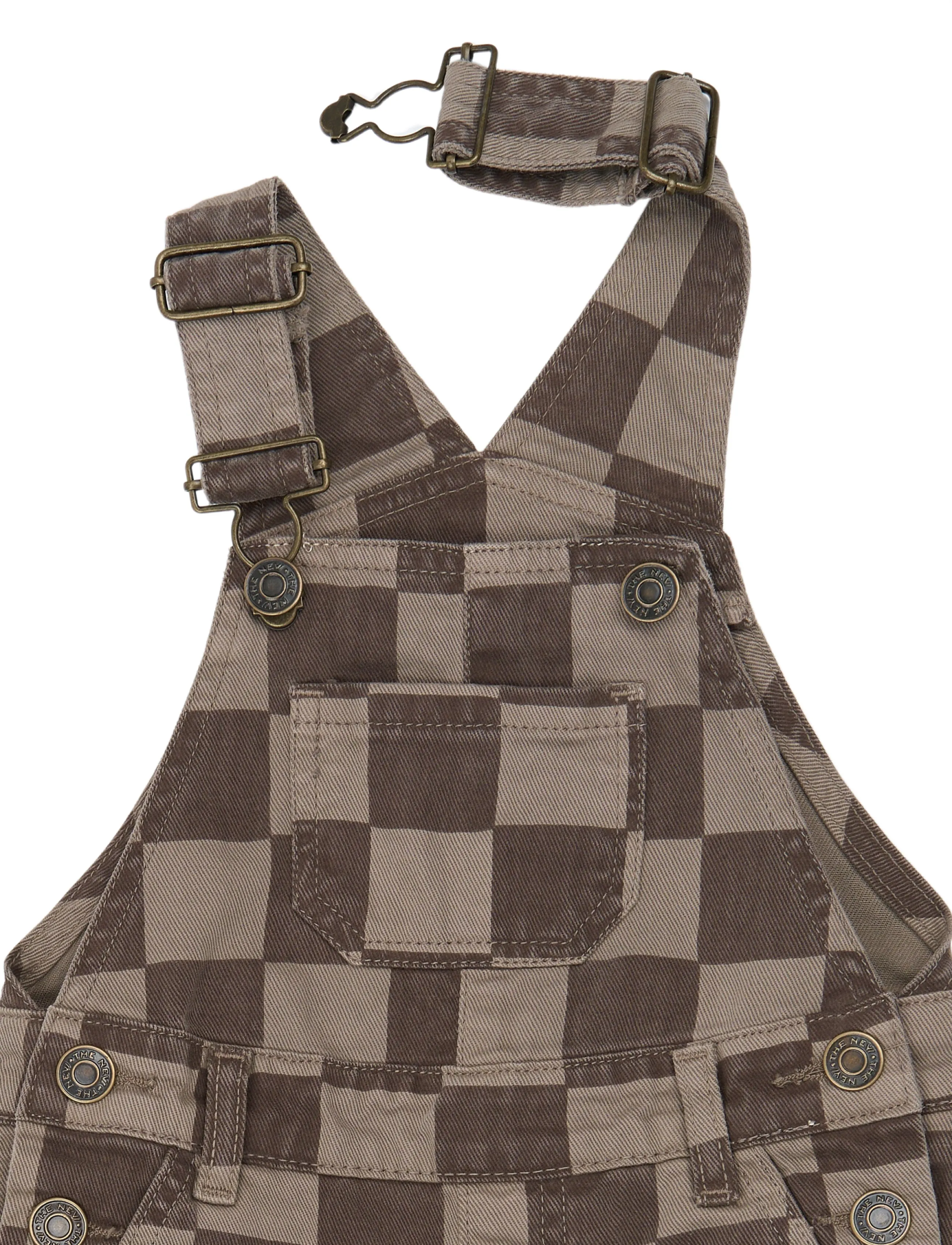 The New - TNSTVondell Denim Dungarees - taupe gray check tn - 2