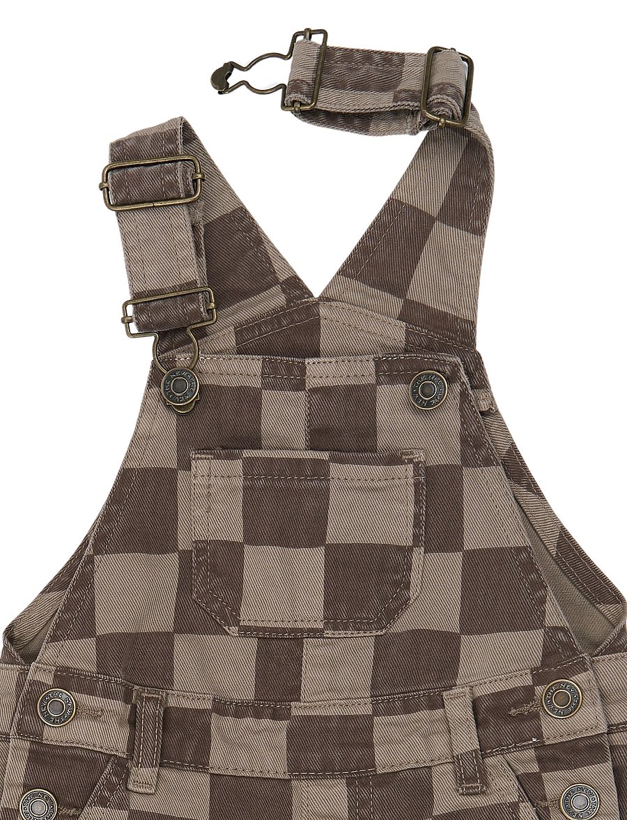 The New - TNSTVondell Denim Dungarees - taupe gray check tn - 2