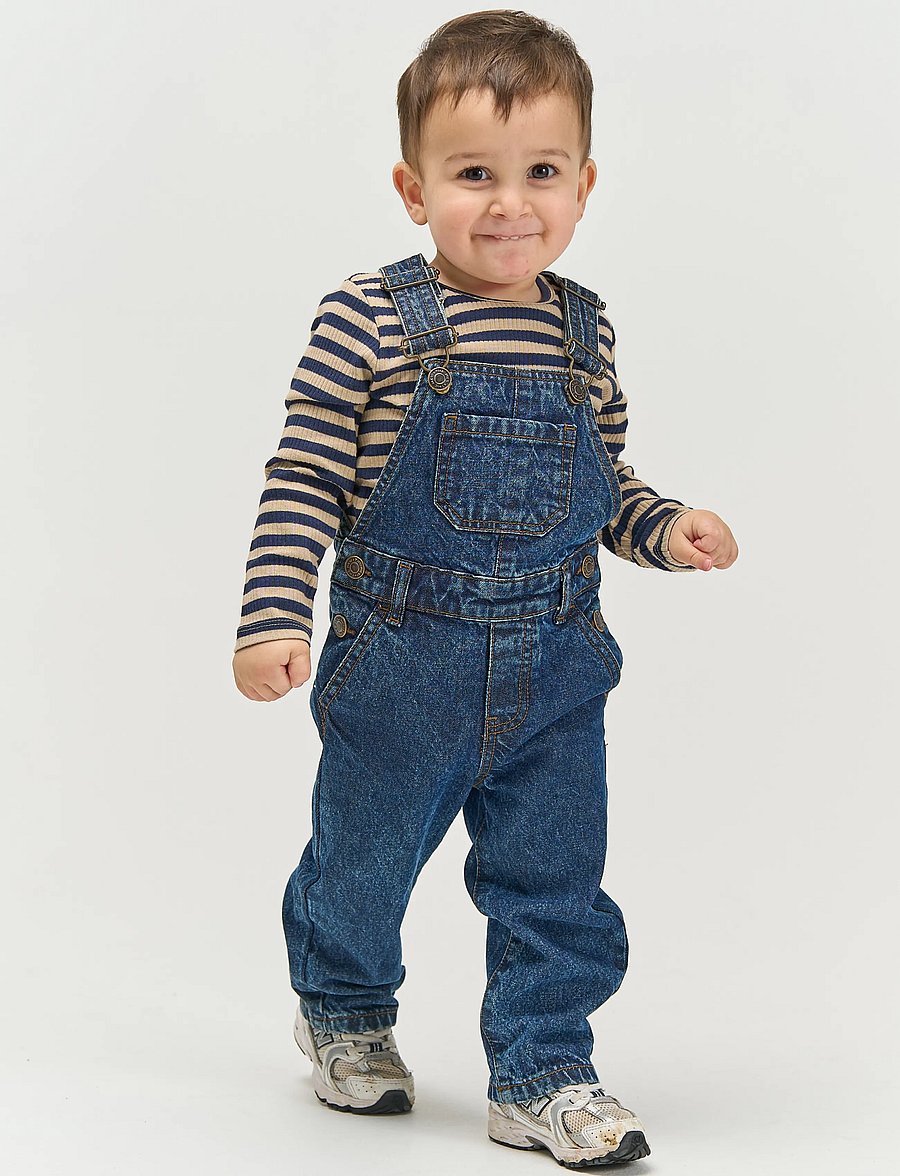 The New - TNSTValu Denim Dungarees - jumpsuits - dark blue denim - 0