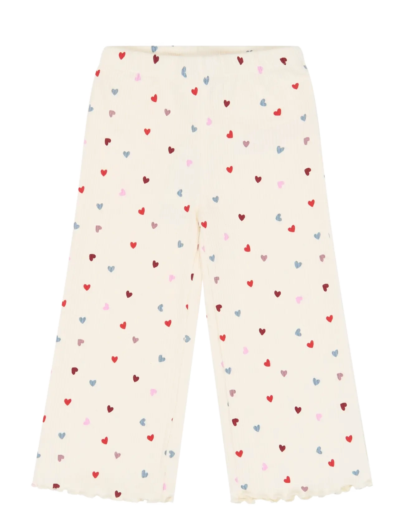 The New TNSTVera Wide Rib Pants - The New - GARDENIA AOP / cream