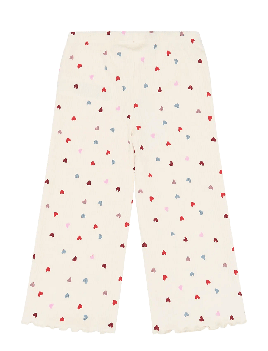 The New - TNSTVera Wide Rib Pants - sweatpants - gardenia aop - 2