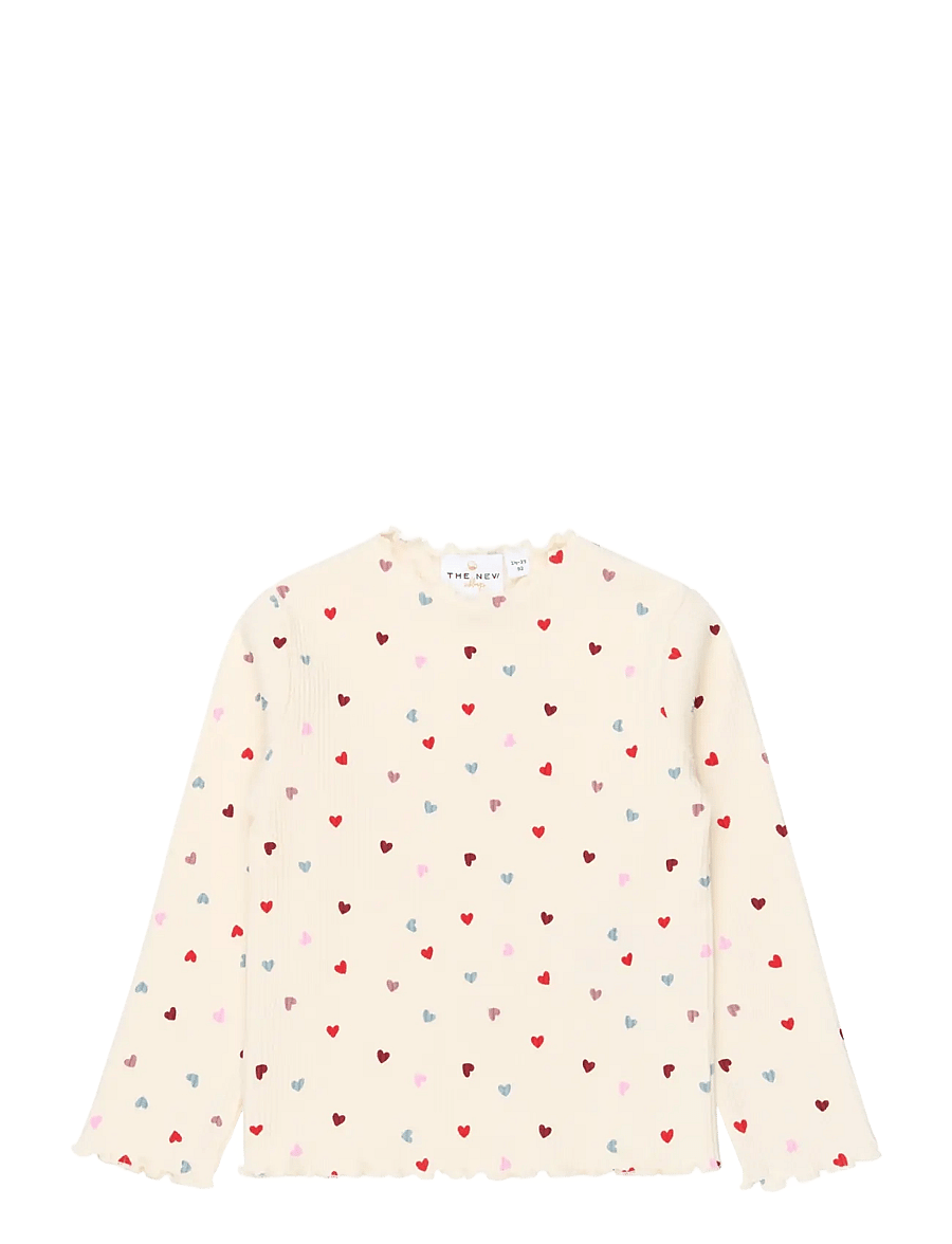 The New - TNSTVera L_S Rib Set - sets mit langärmeligem t-shirt - gardenia aop - 2