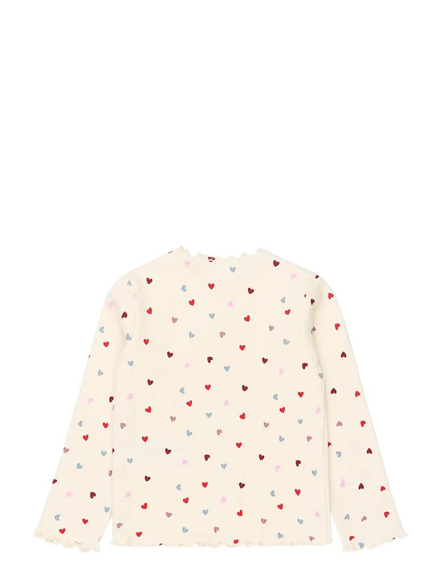The New - TNSTVera L_S Rib Set - sets mit langärmeligem t-shirt - gardenia aop - 3