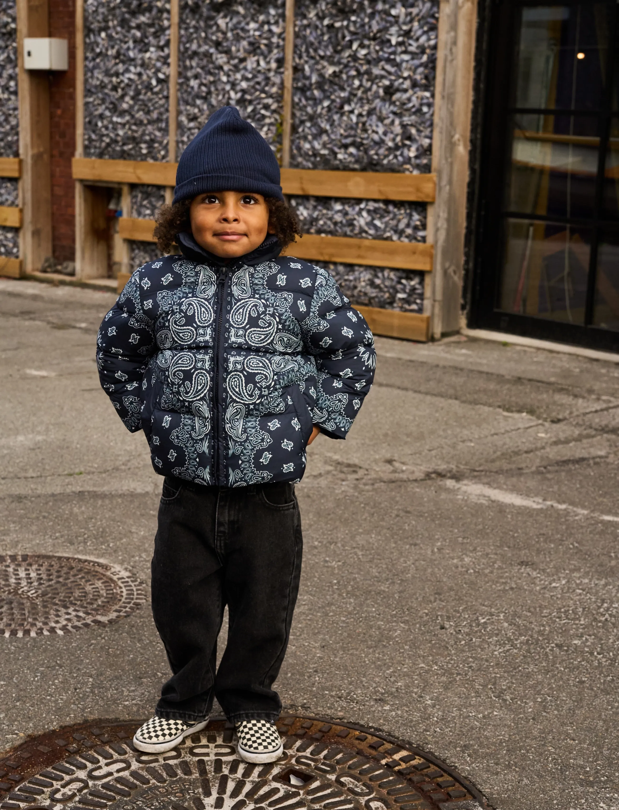 The New Tnstulrik Puffer Jacket, 104, Jackets & Coats, Marineblau - Padded, Kinder