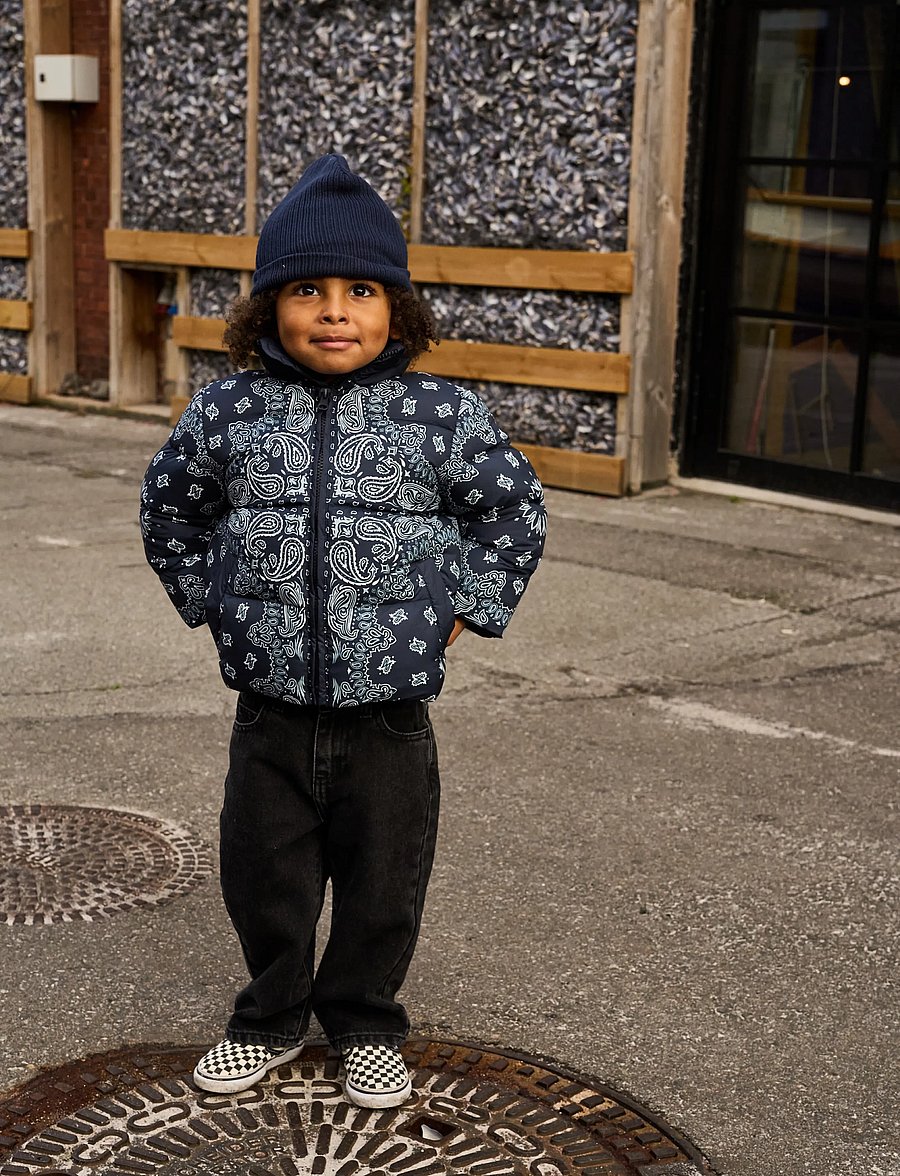 The New - TNSTUlrik Puffer Jacket - navy blazer aop - 0