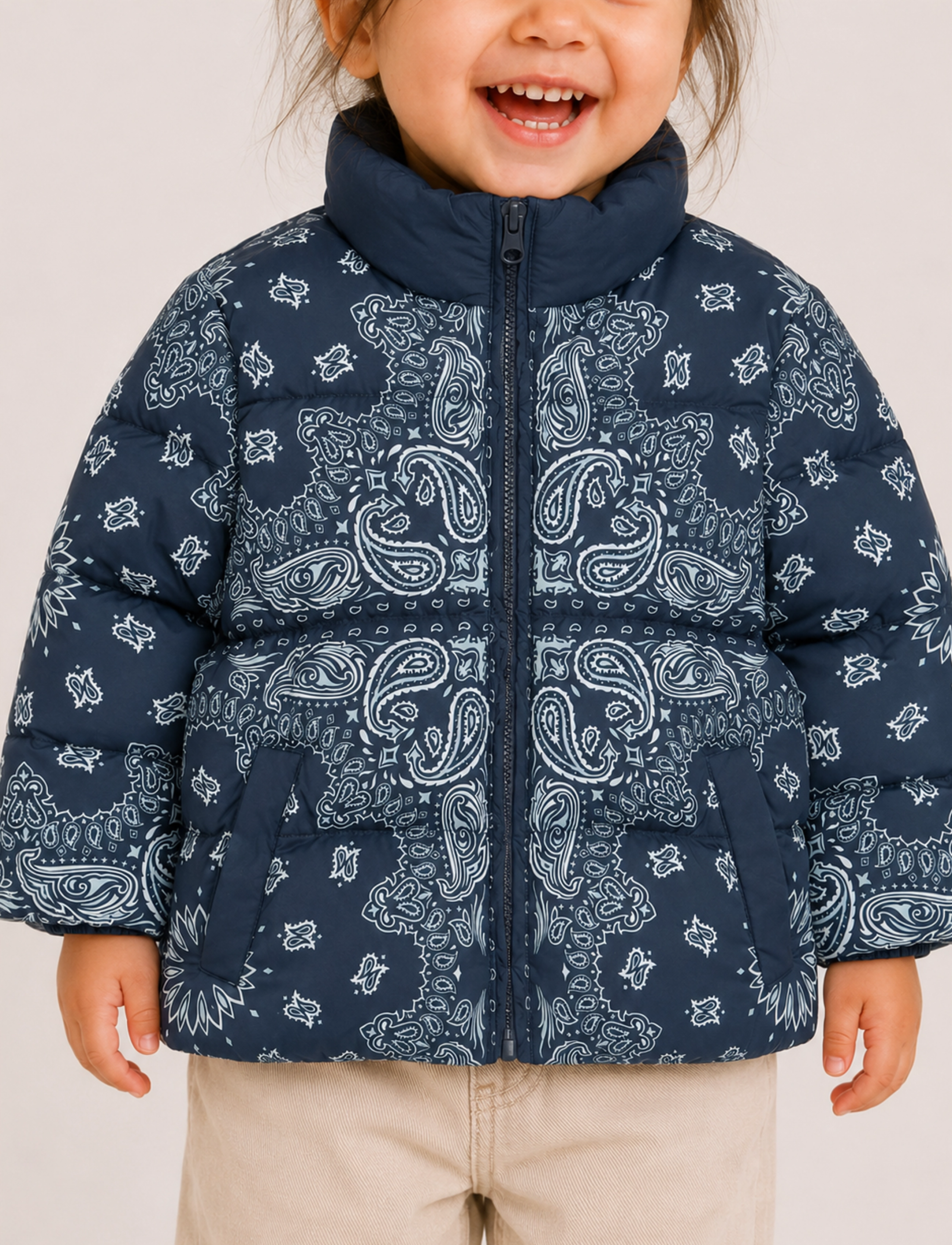 The New - TNSTUlrik Puffer Jacket - ytterkläder - navy blazer aop - 4