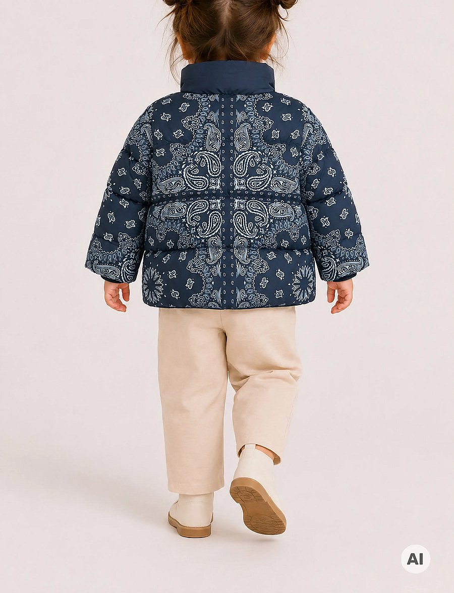 The New - TNSTUlrik Puffer Jacket - dunjackor & fodrade jackor - navy blazer aop - 4