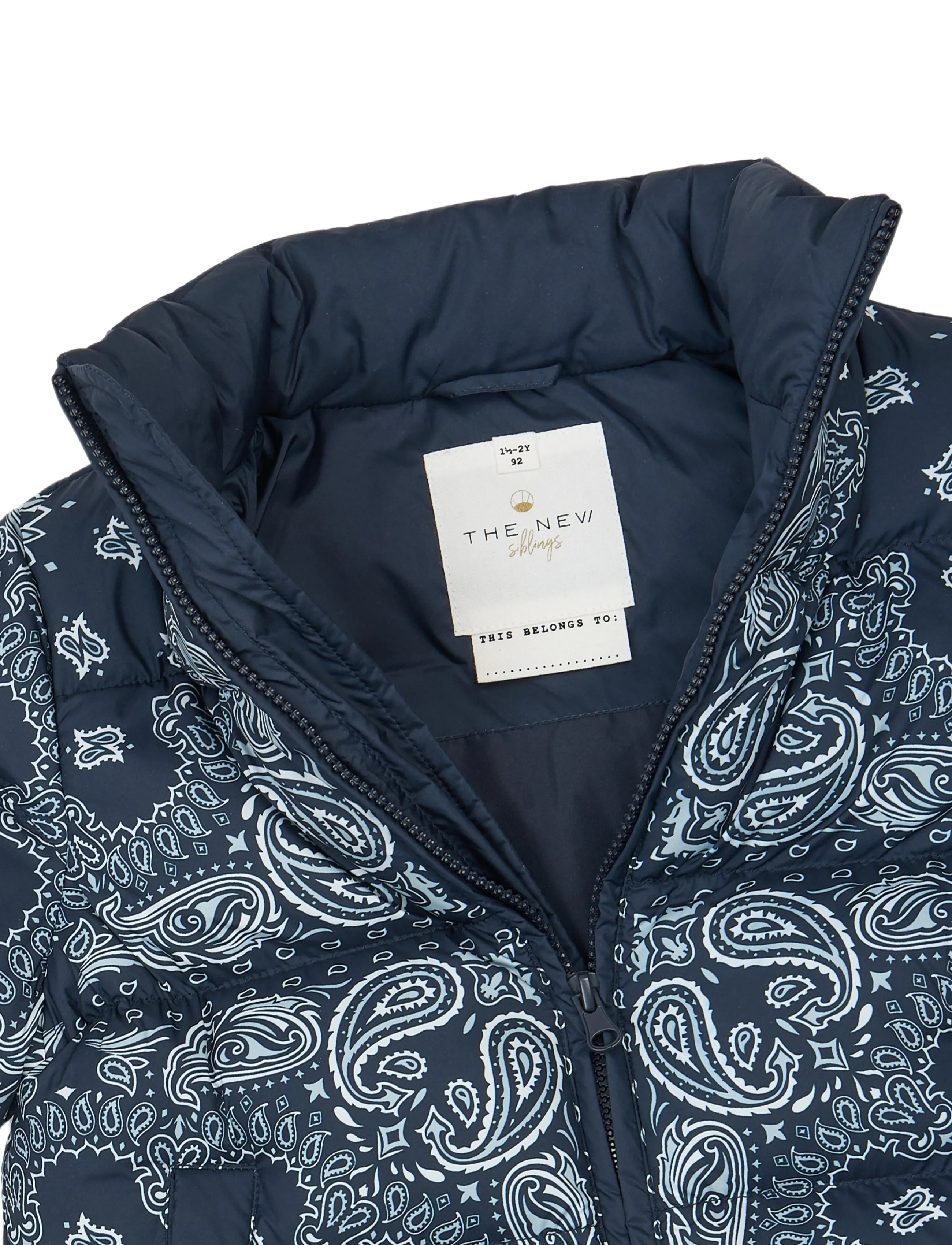 The New - TNSTUlrik Puffer Jacket - navy blazer aop - 4