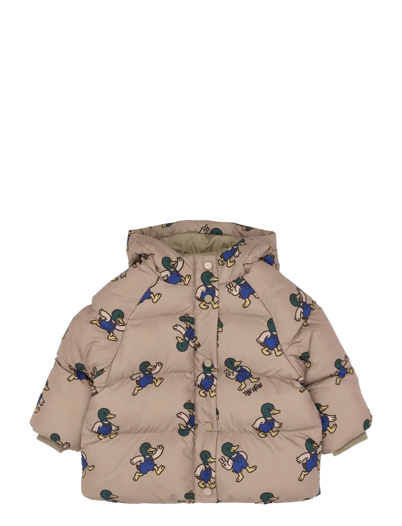 The New TNSTUwe Puffer Jacket - The New - TAUPE GRAY AOP TN / grey
