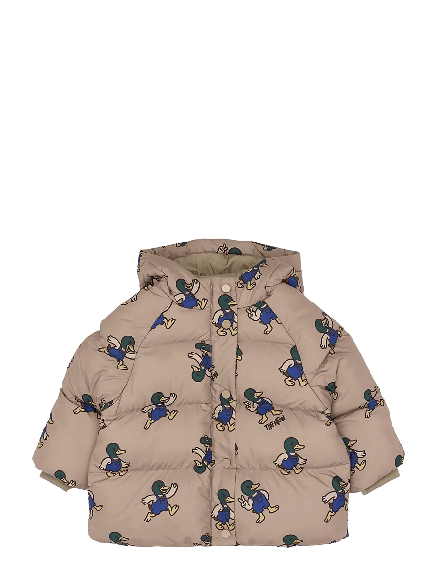 The New - TNSTUwe Puffer Jacket - daunen- und steppjacken - taupe gray aop tn - 1