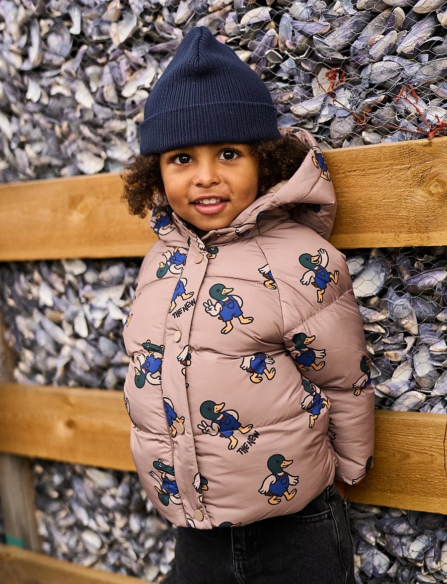 The New - TNSTUwe Puffer Jacket - daunen- und steppjacken - taupe gray aop tn - 0