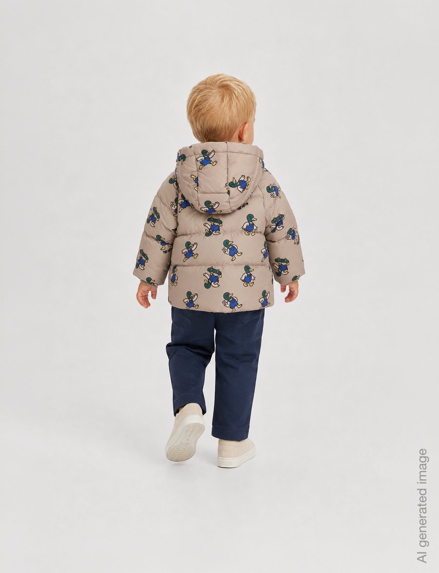 The New - TNSTUwe Puffer Jacket - daunen- und steppjacken - taupe gray aop tn - 3