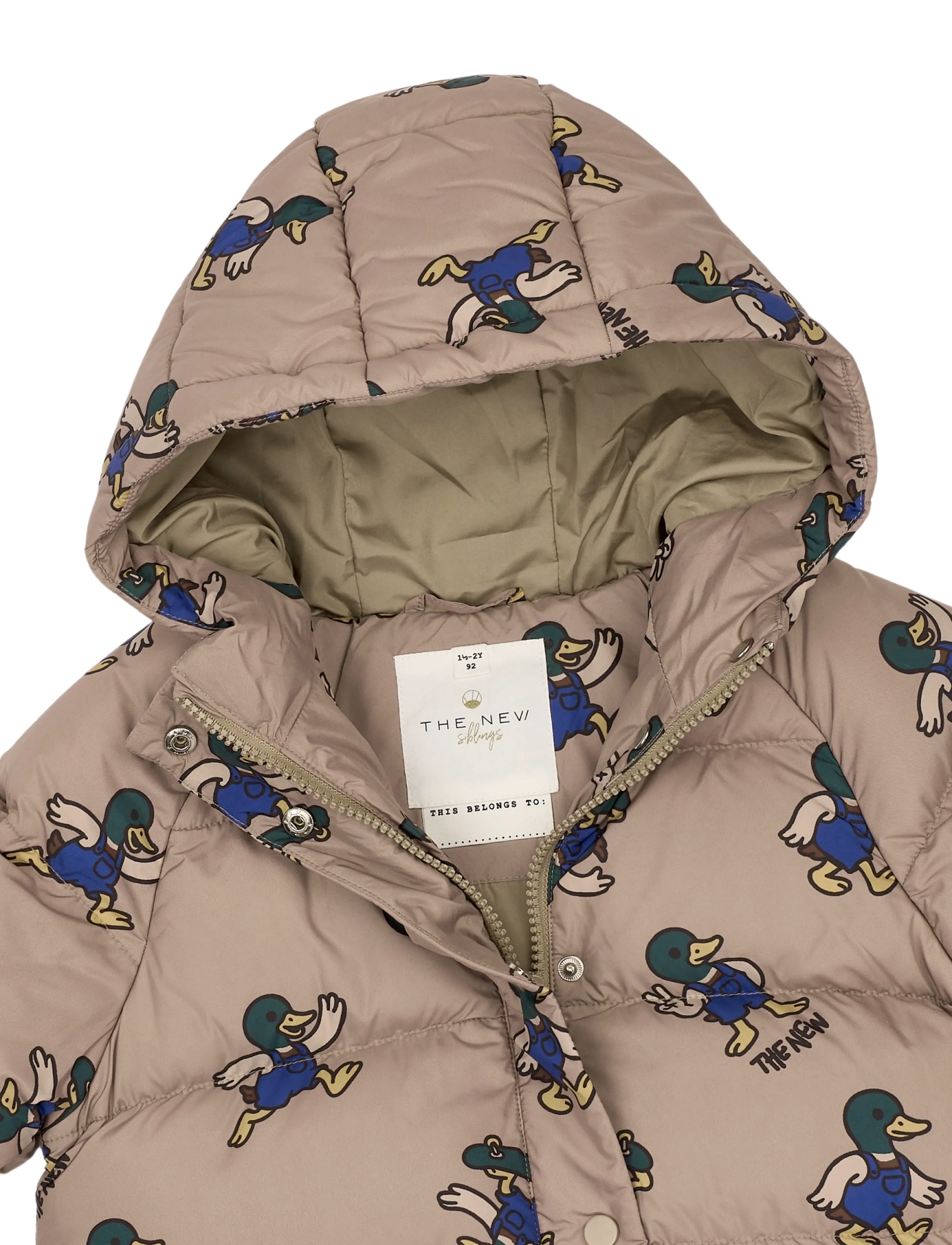 The New - TNSTUwe Puffer Jacket - daunen- und steppjacken - taupe gray aop tn - 5
