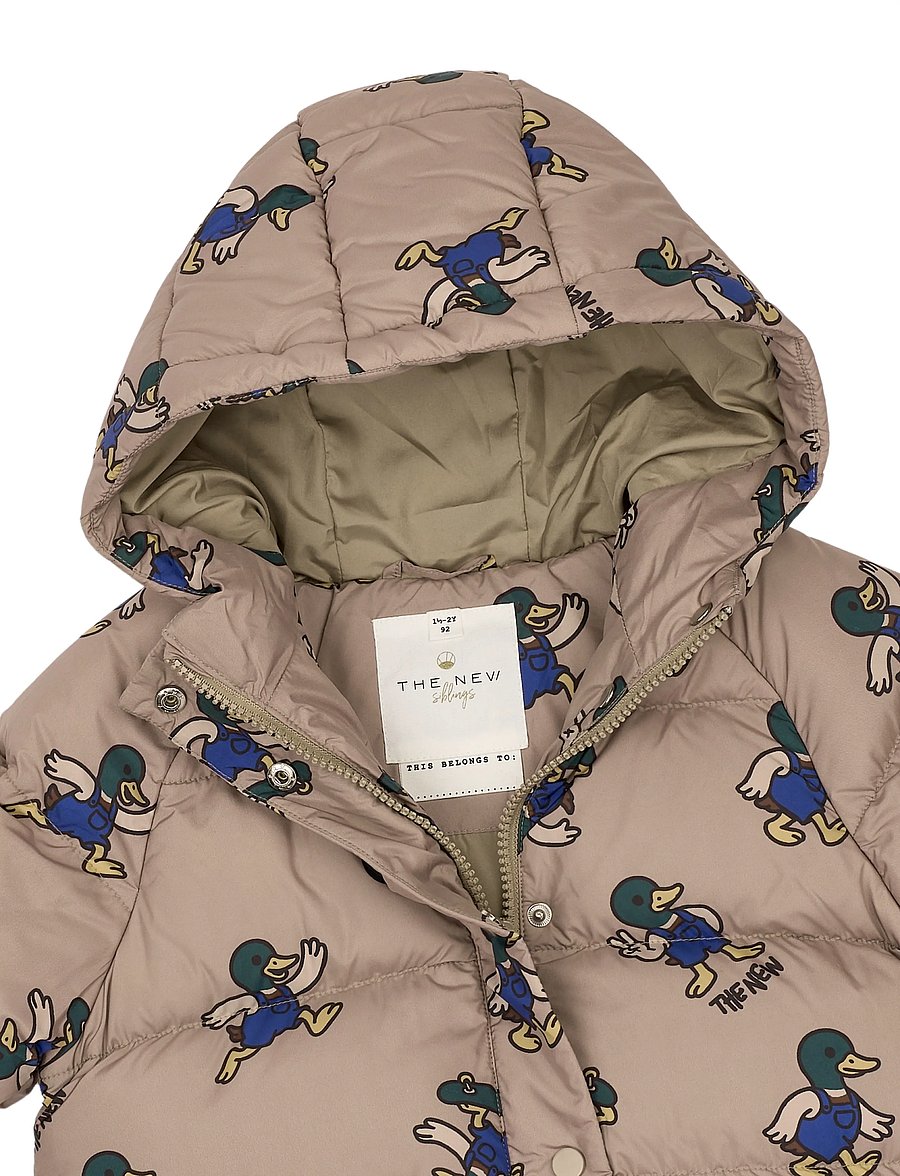 The New - TNSTUwe Puffer Jacket - daunen- und steppjacken - taupe gray aop tn - 5