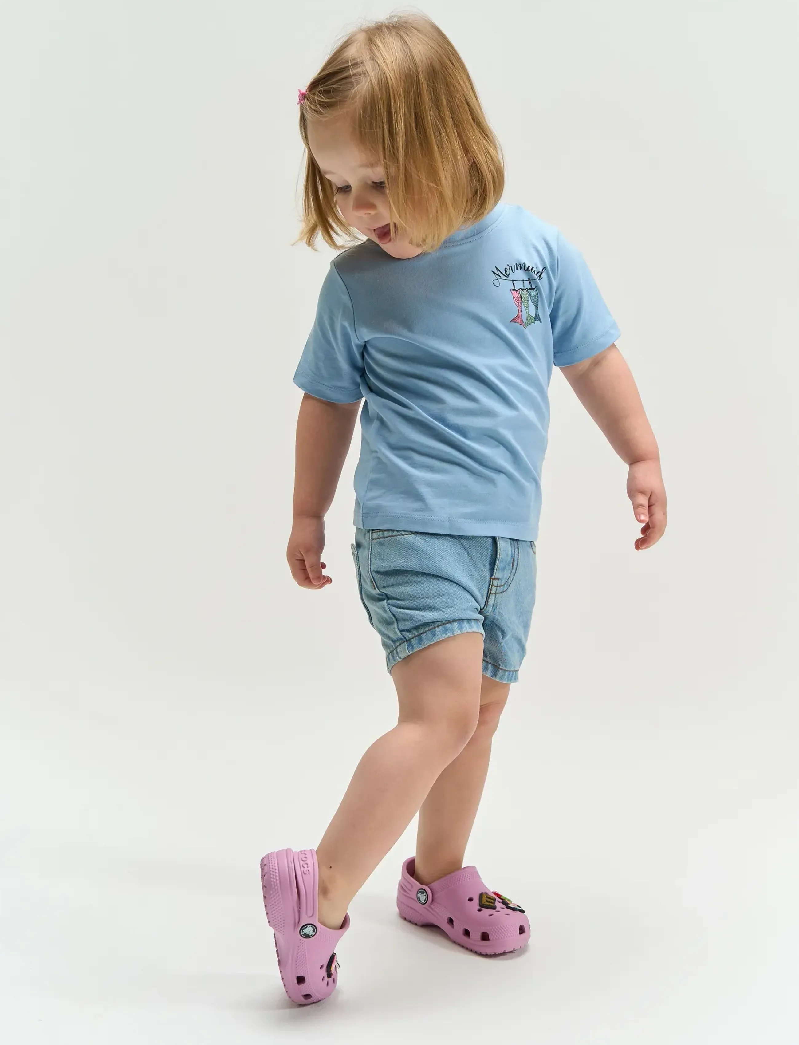 The New Tnsttine S_S Tee, 92, Blue, T-Shirts > Kortærmede, Børn