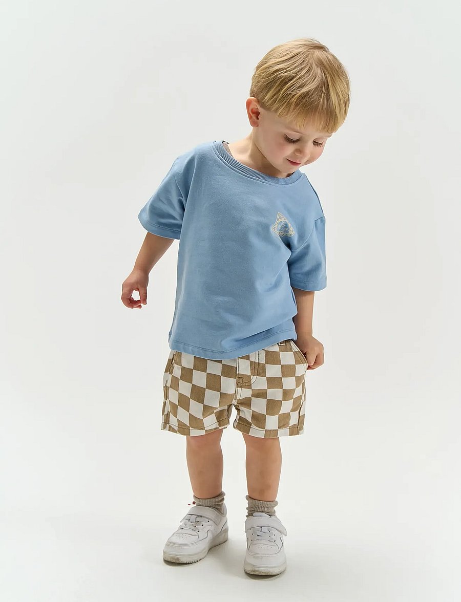 The New - TNSTTwill Regular Fit Denim Shorts - denimshorts - humus check - 0