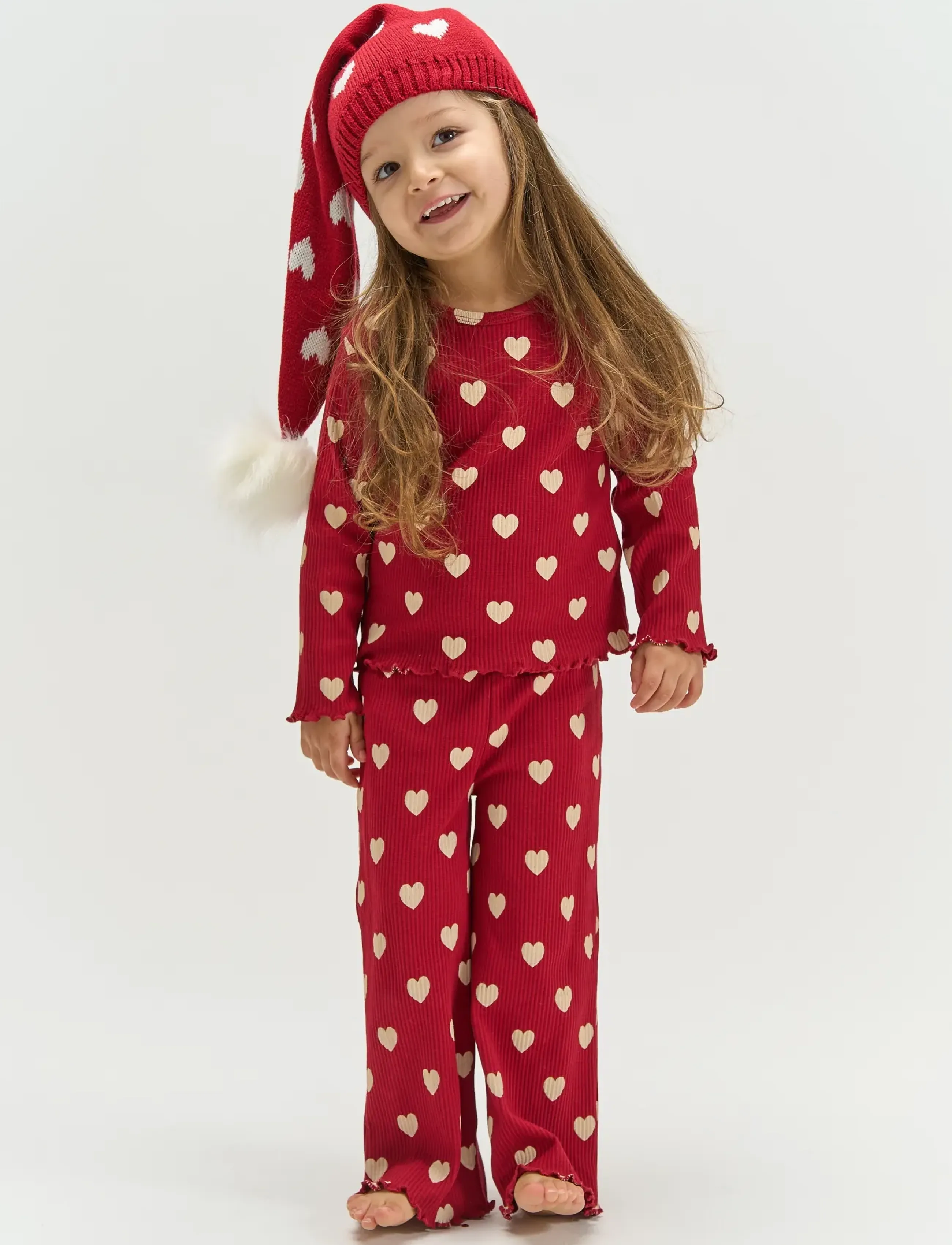 The New - TNSTHoliday Red Heart Rib Night Set - komplektid - rio red aop tn - 0