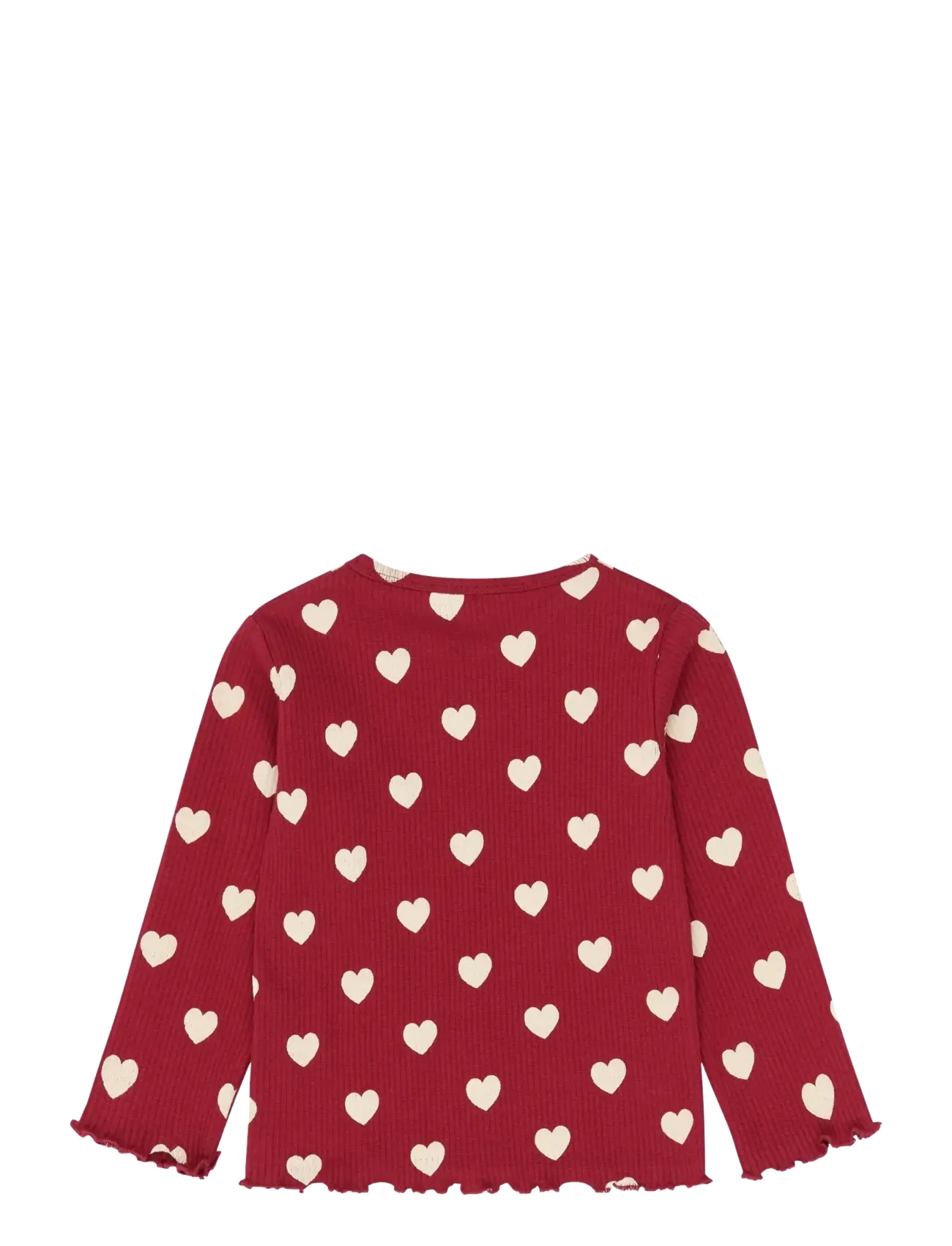 The New - TNSTHoliday Red Heart L_S Rib Tee - langärmelig - rio red aop tn - 2