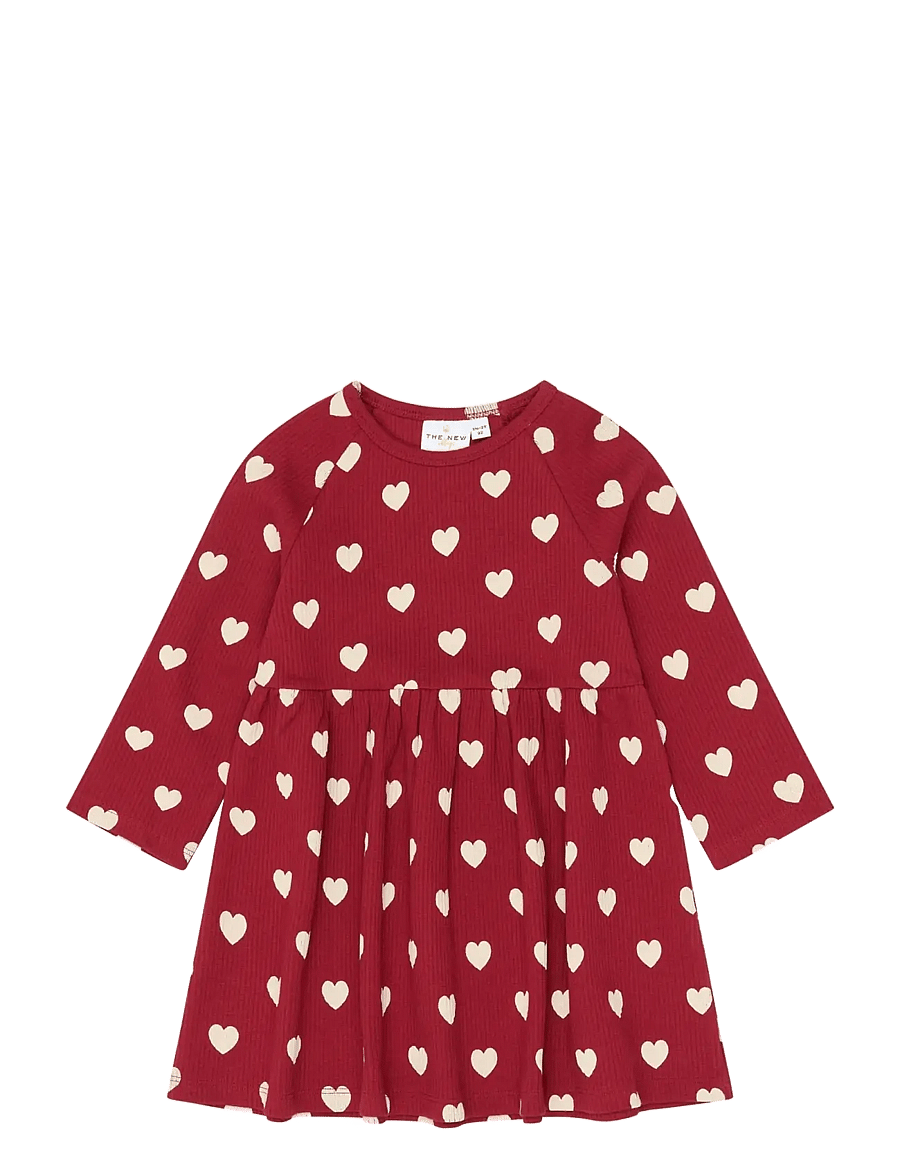 The New - TNSTHoliday Red Heart L_S Loose Rib - rio red aop tn - 1