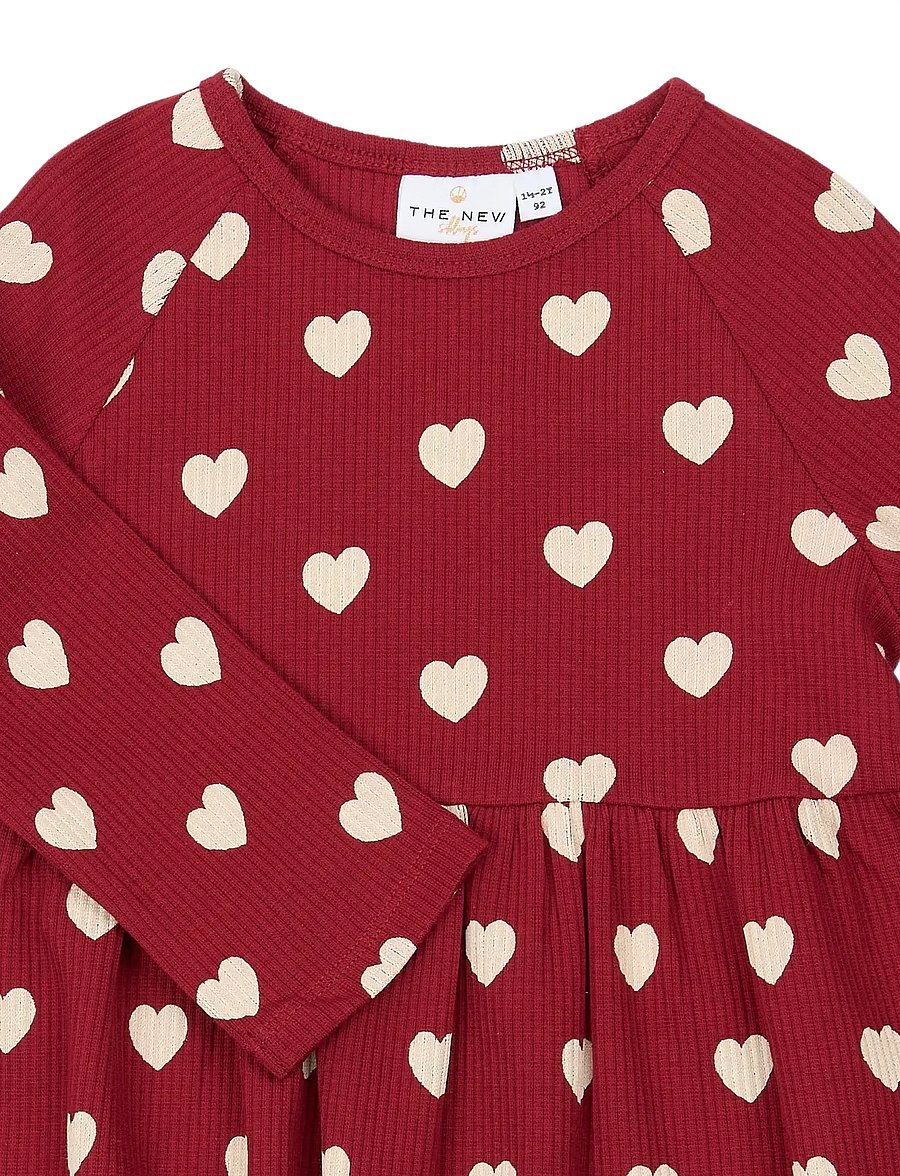 The New - TNSTHoliday Red Heart L_S Loose Rib - rio red aop tn - 4