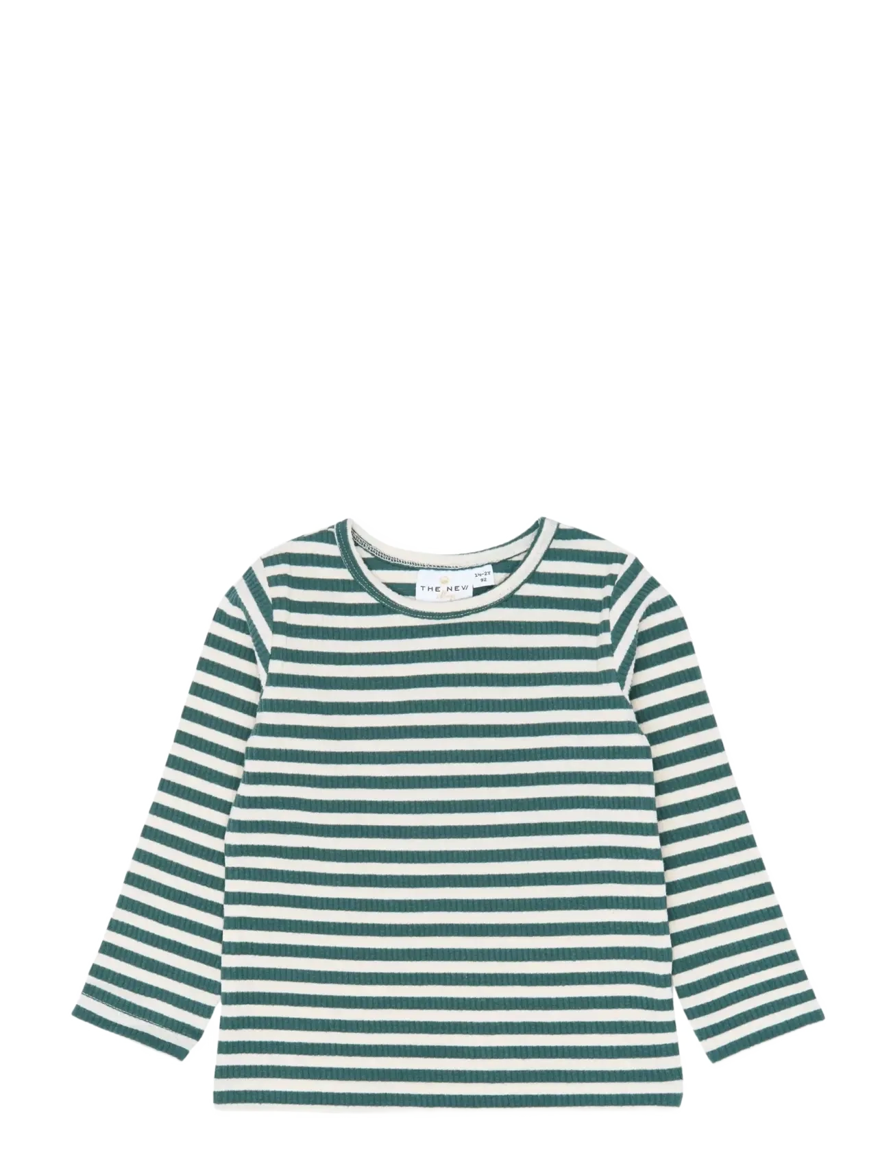 The New TNSTFro L_S Rib Tee - Oberteile & T-Shirts - NORTH ATLANTIC STRIPED TN / green