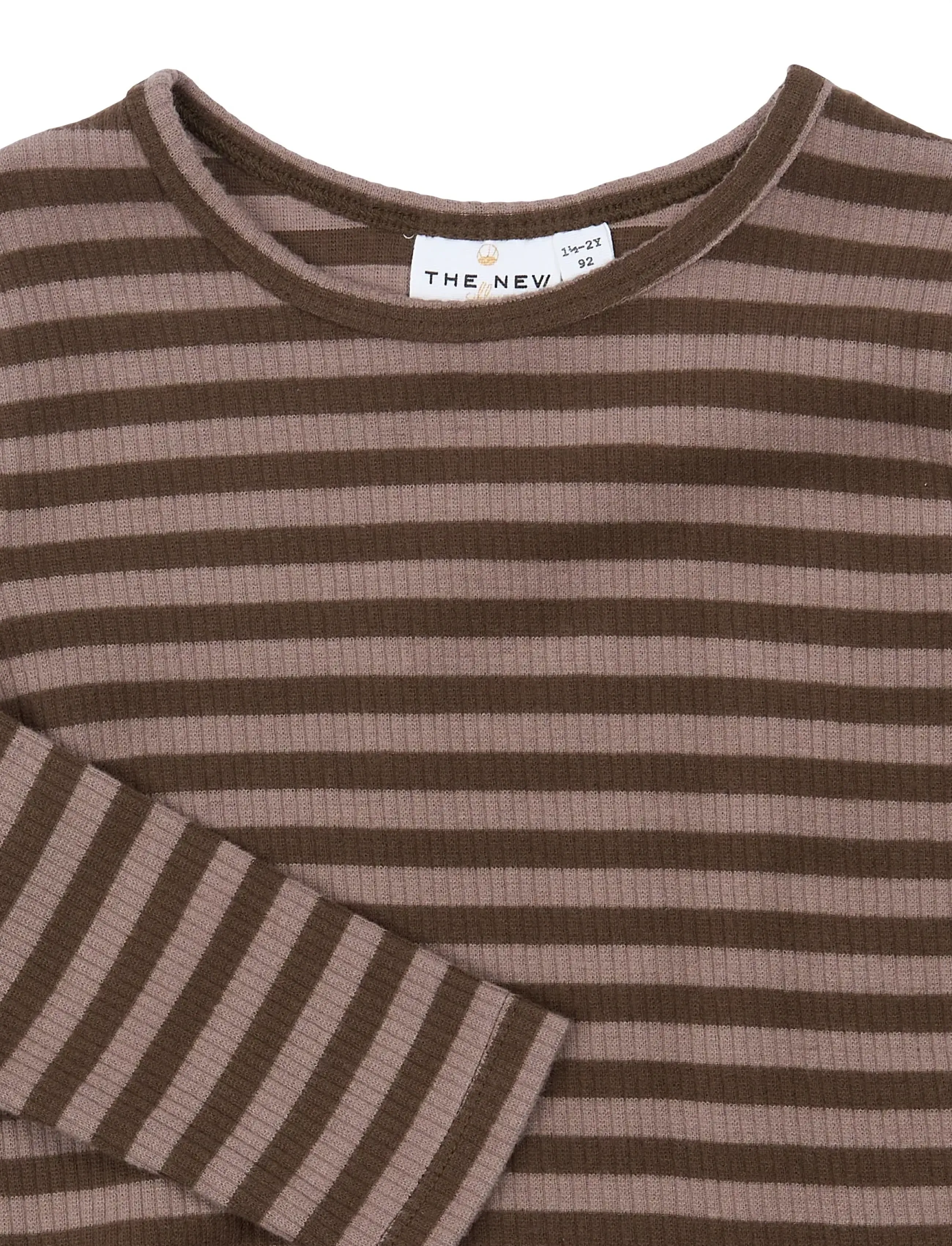 The New - TNSTFro L_S Rib Tee - langärmelig - chestnut striped - 4