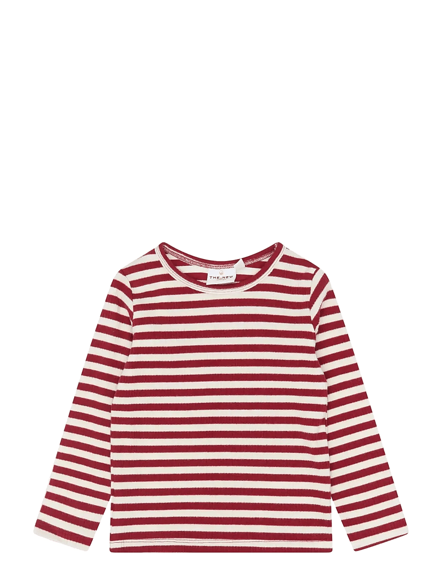 The New - TNSTFro L_S Rib Tee - langärmelig - rio red striped tn - 0