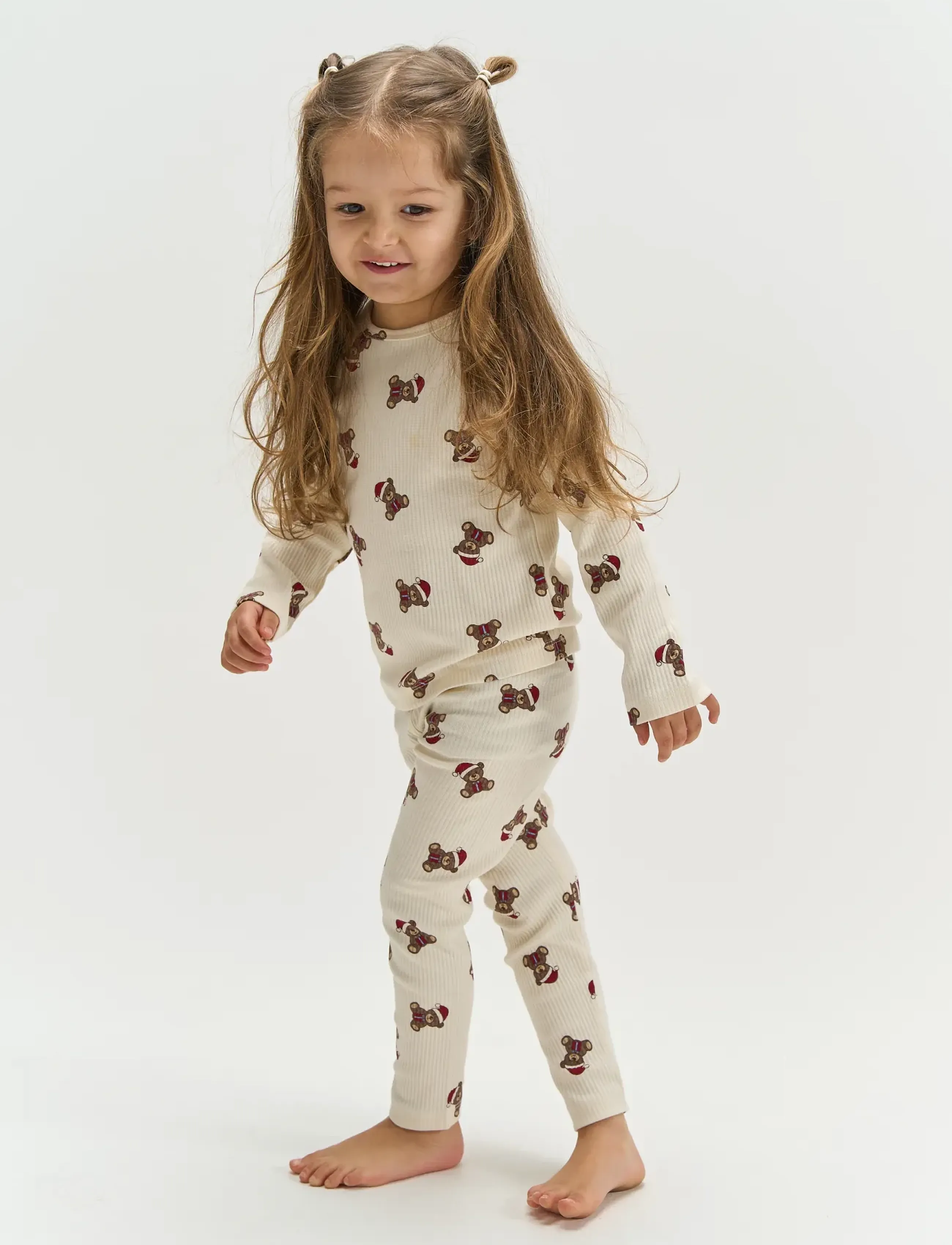 The New - TNSTHoliday Teddy Rib Night Set - komplektid - gardenia aop - 0