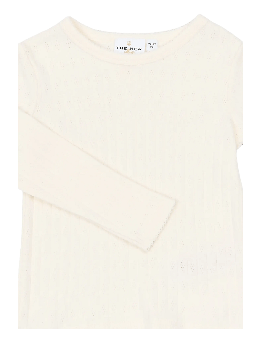 The New - TNSTYsa L_S Pointelle Tee - langärmelig - gardenia - 3