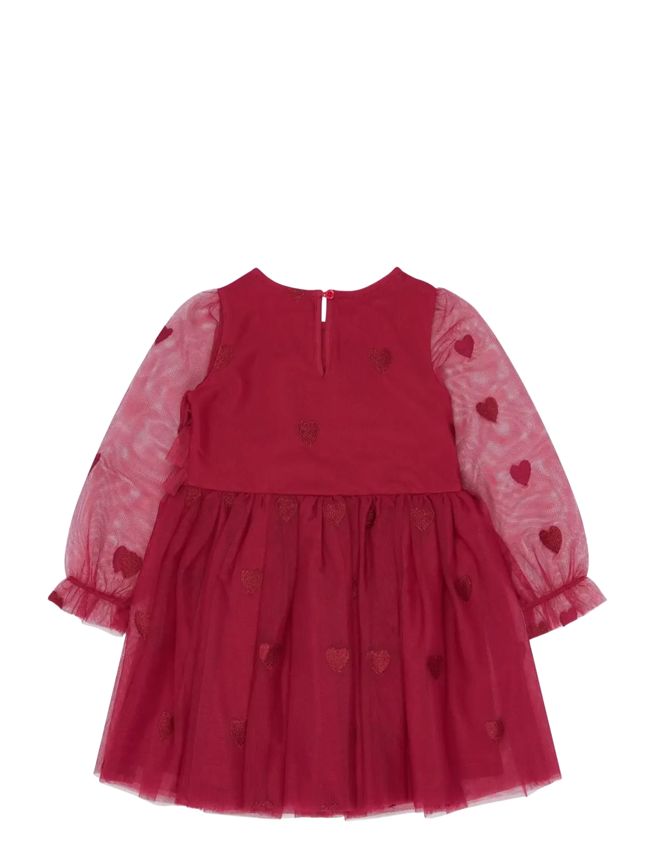 The New - TNSTYna L_S Mesh Dress - rio red tn - 1