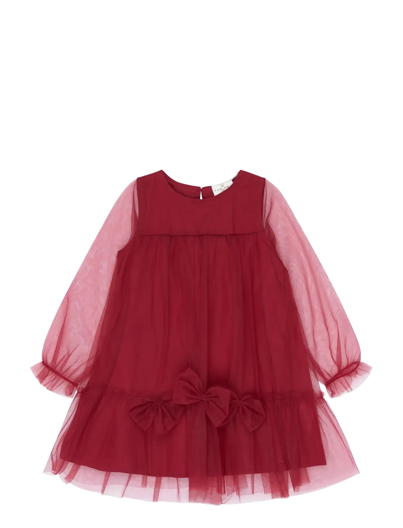 The New TNSTYsabel L_S Mesh Dress - Kleidung - RIO RED TN / red
