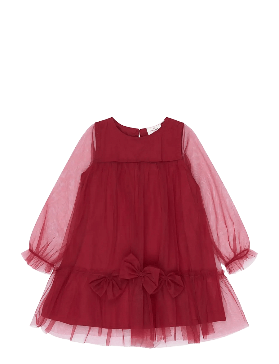 The New - TNSTYsabel L_S Mesh Dress - rio red tn - 1