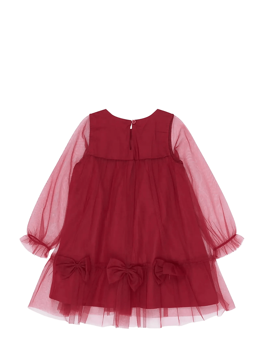 The New - TNSTYsabel L_S Mesh Dress - rio red tn - 2