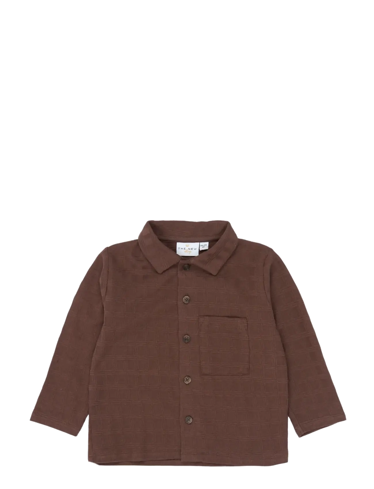 The New TNSTYoello L_S Structured Shirt - Hemden - CHESTNUT / brown