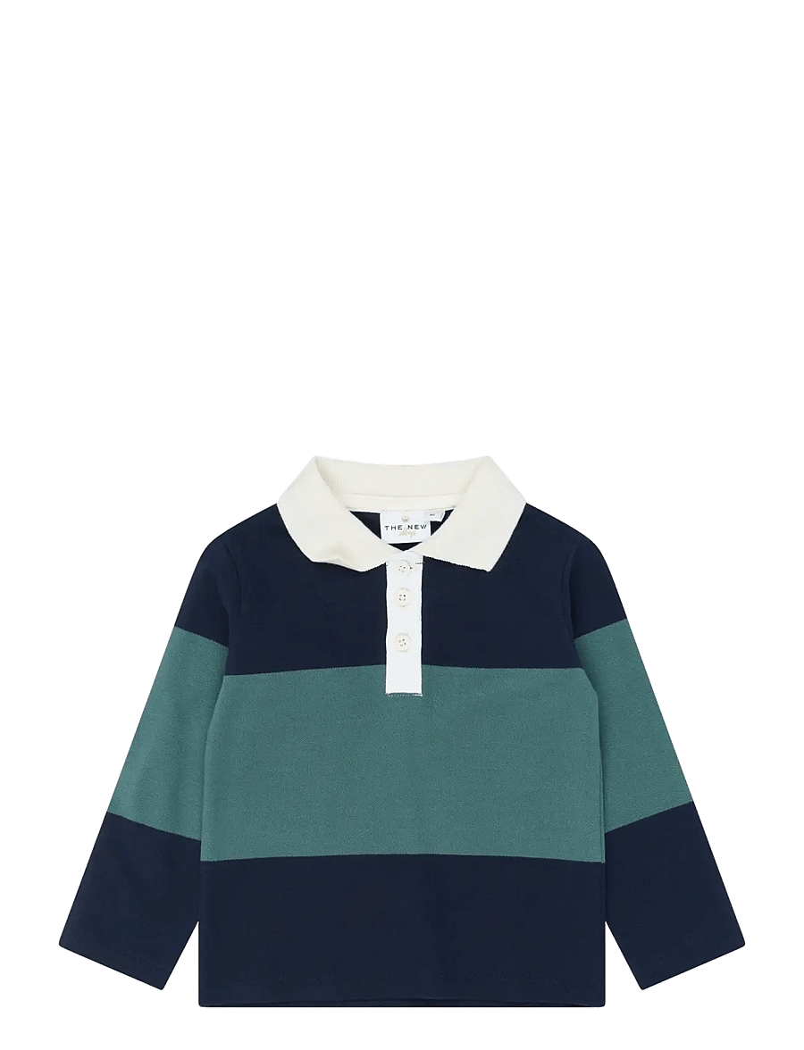 The New - TNSTYarok L_S Pique Polo - langärmelig poloshirt - navy blazer striped - 1