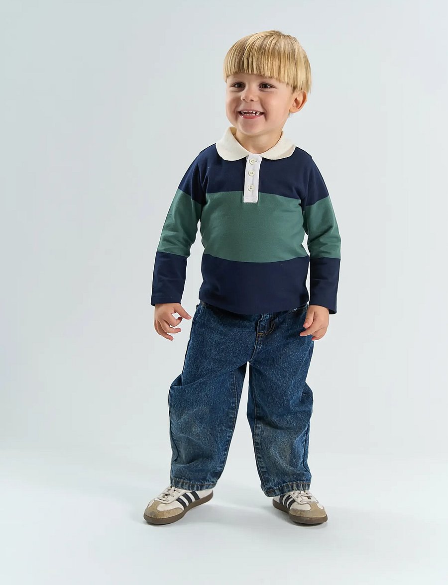 The New - TNSTYarok L_S Pique Polo - langärmelig poloshirt - navy blazer striped - 0